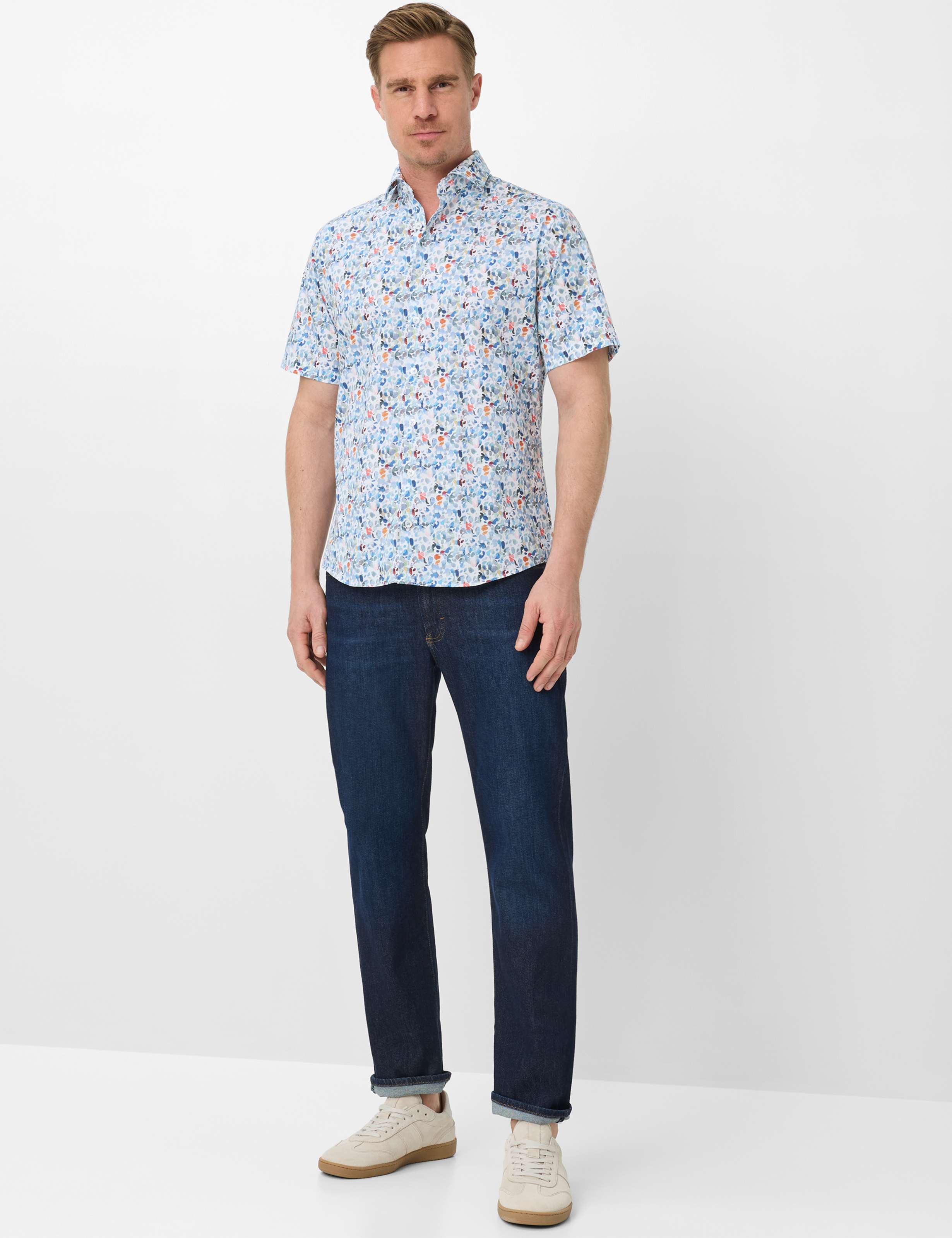 Heren Style HARDY Blauw  Model outfit