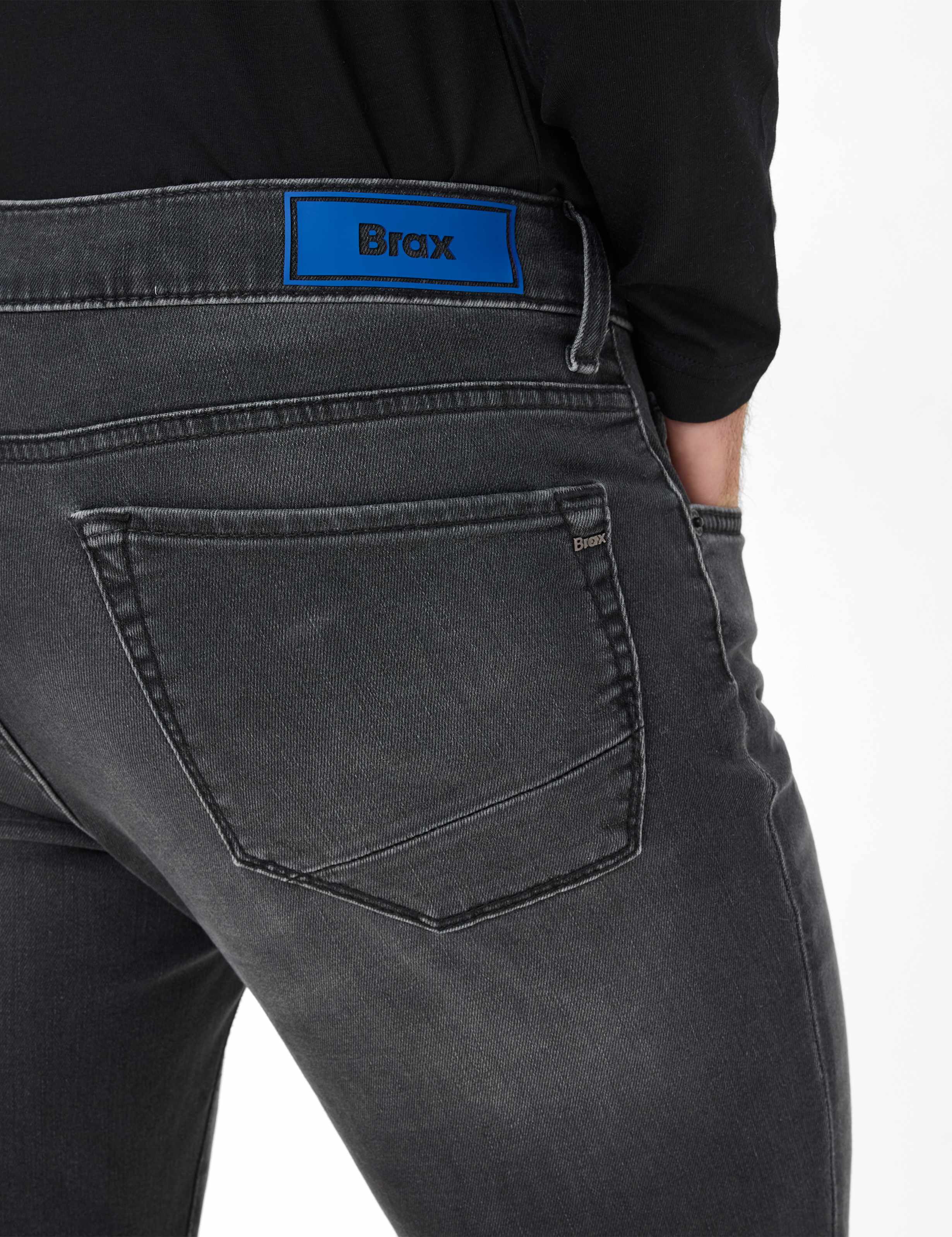 Herren Style CHUCK Denim Schwarz Modern Fit Detail 2