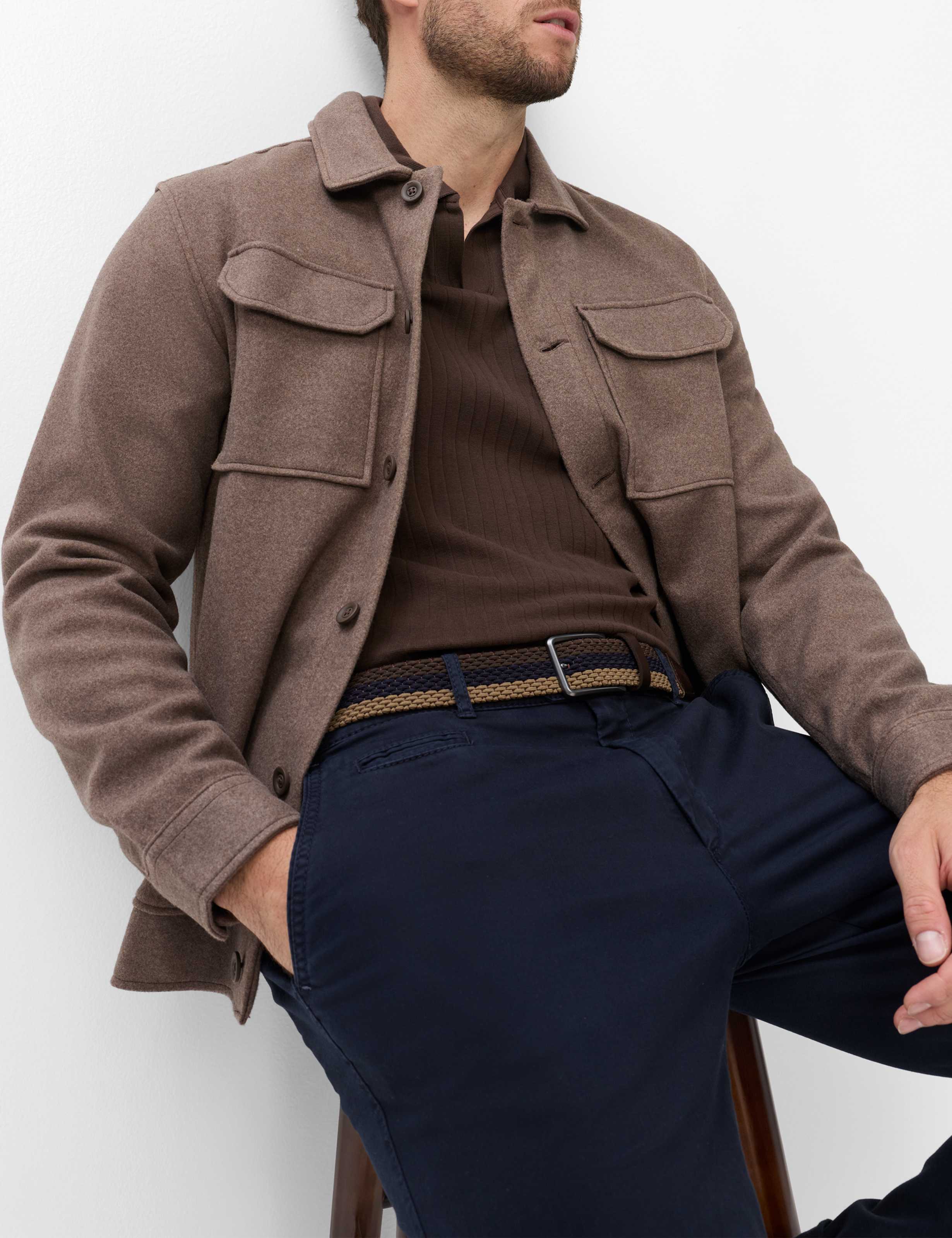 Herre Style EVEREST Mørkeblå Regular Fit Detalje 1