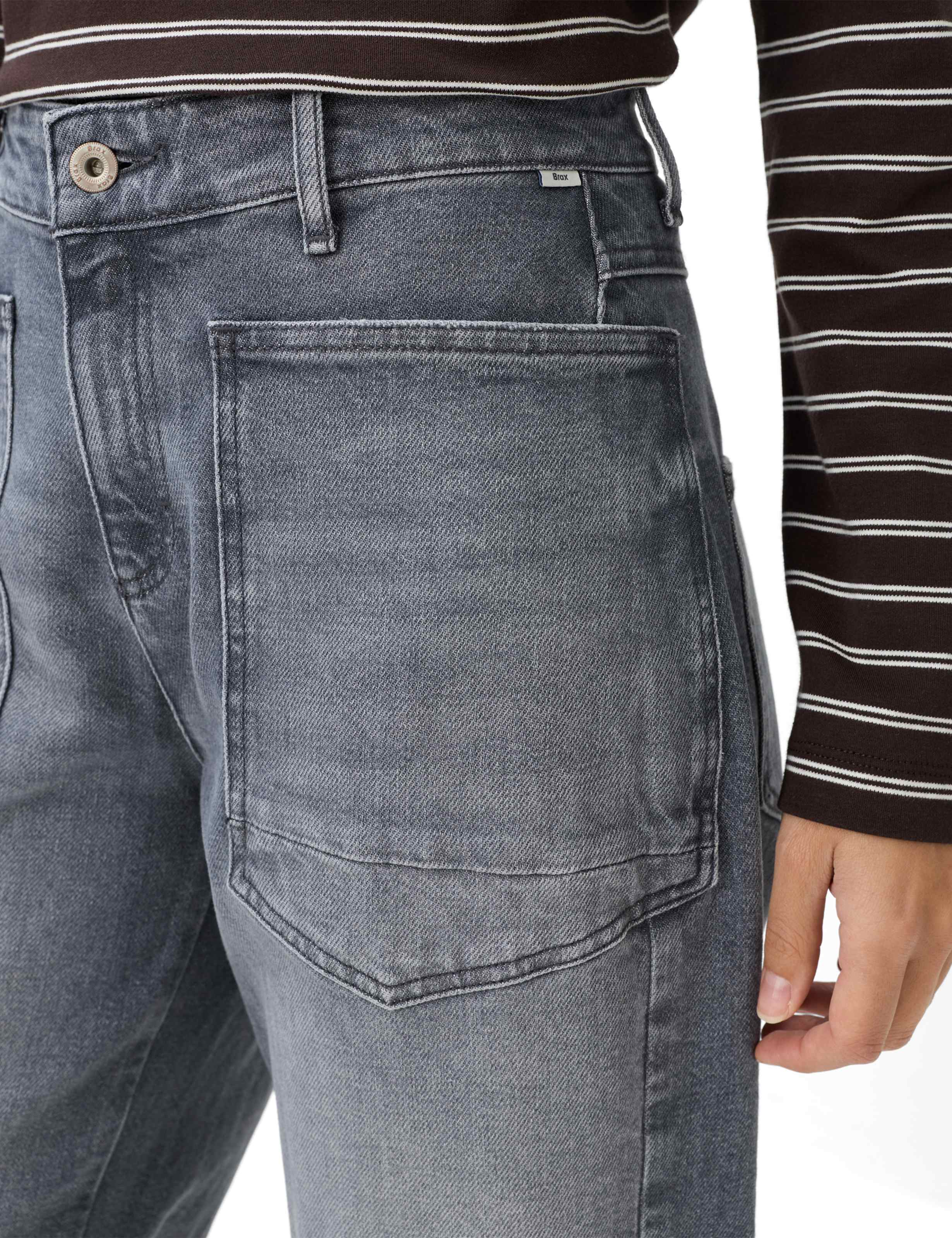 Damen Style MEGAN S Denim Hellgrau Barrel Fit Detail 2
