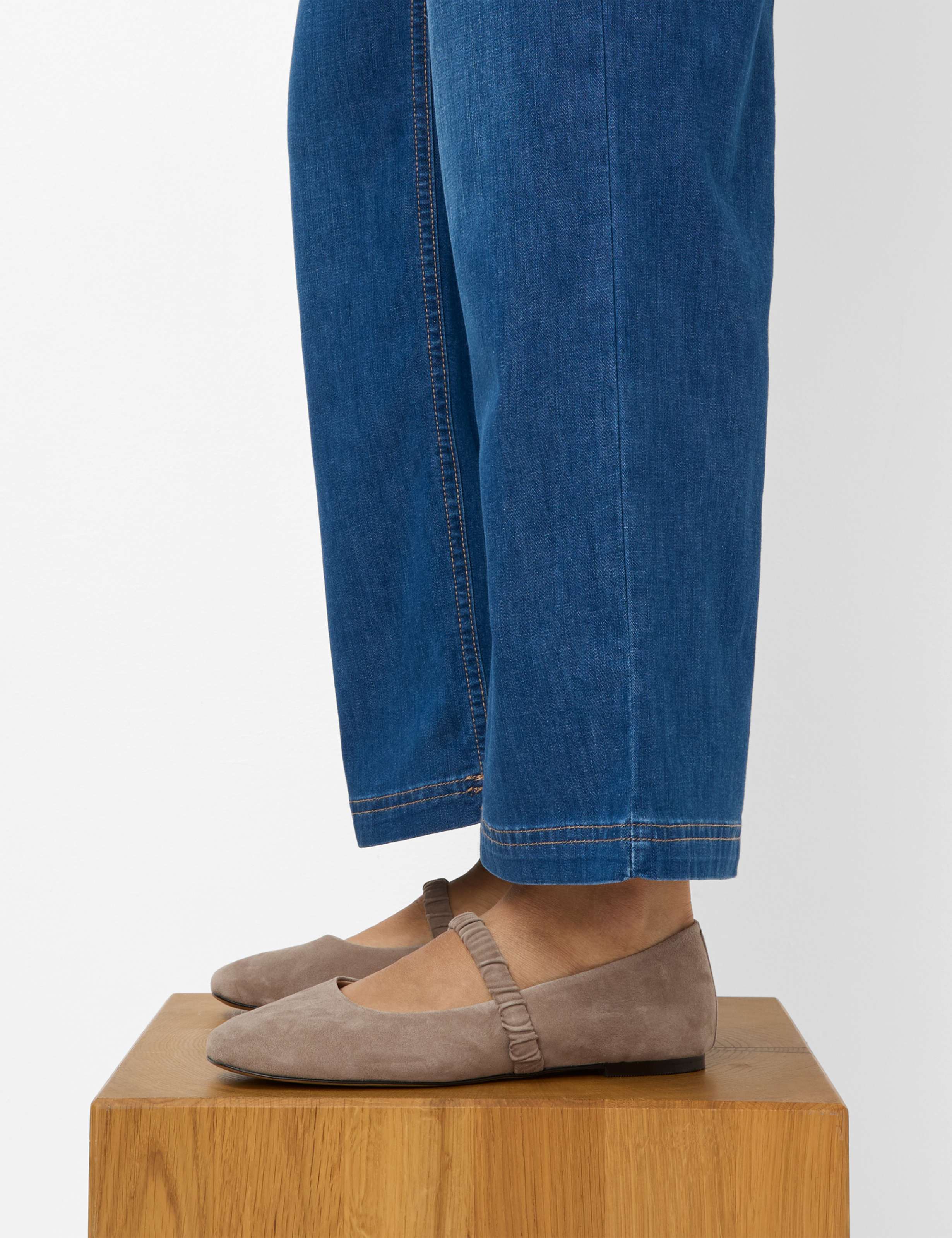Women Style MAINE S Denim Blue Wide Leg Detail 1