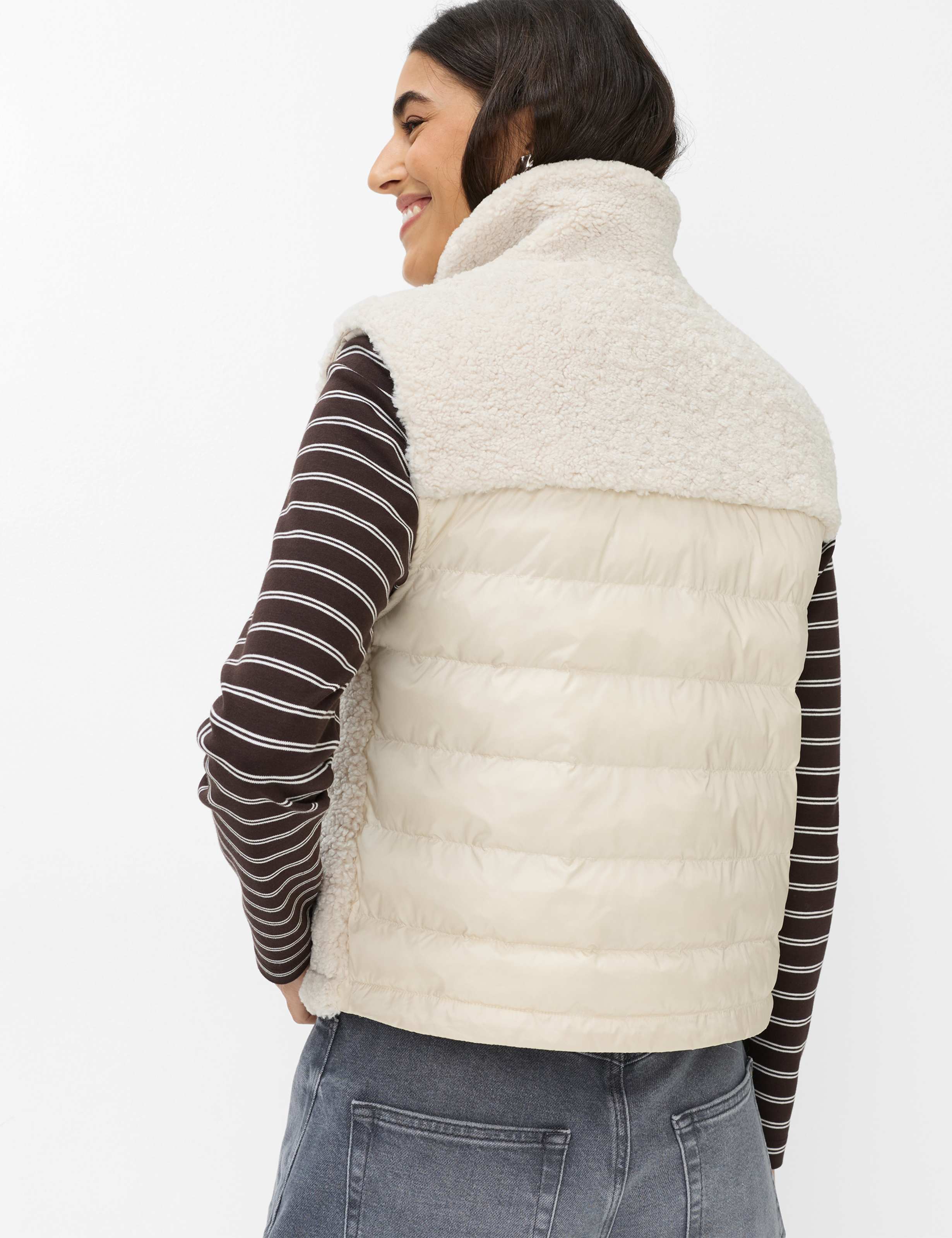 Femme Style YUNA Blanc Crème  Dos mannequin