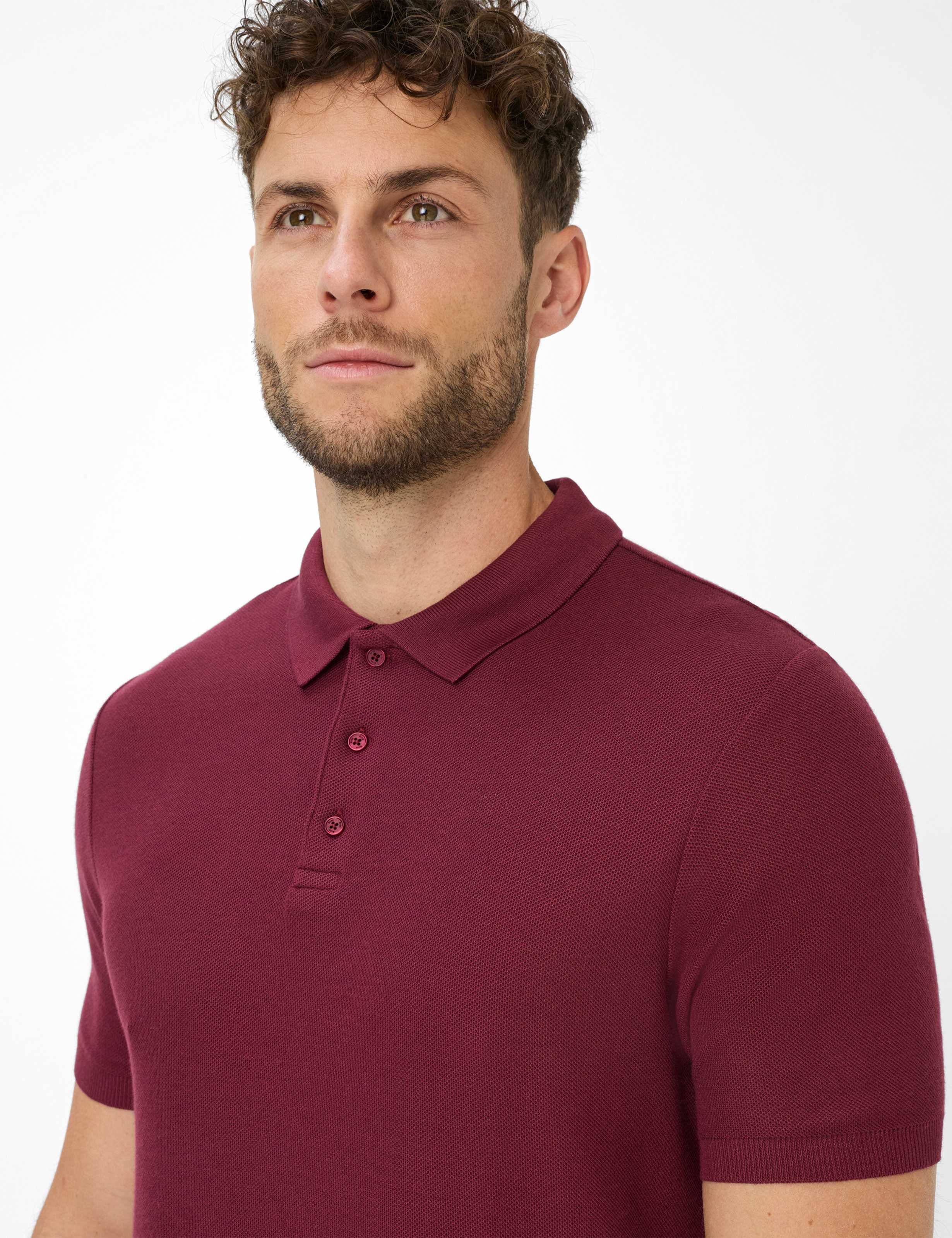Herren Style PARVIS Dunkelrot  Detail 2