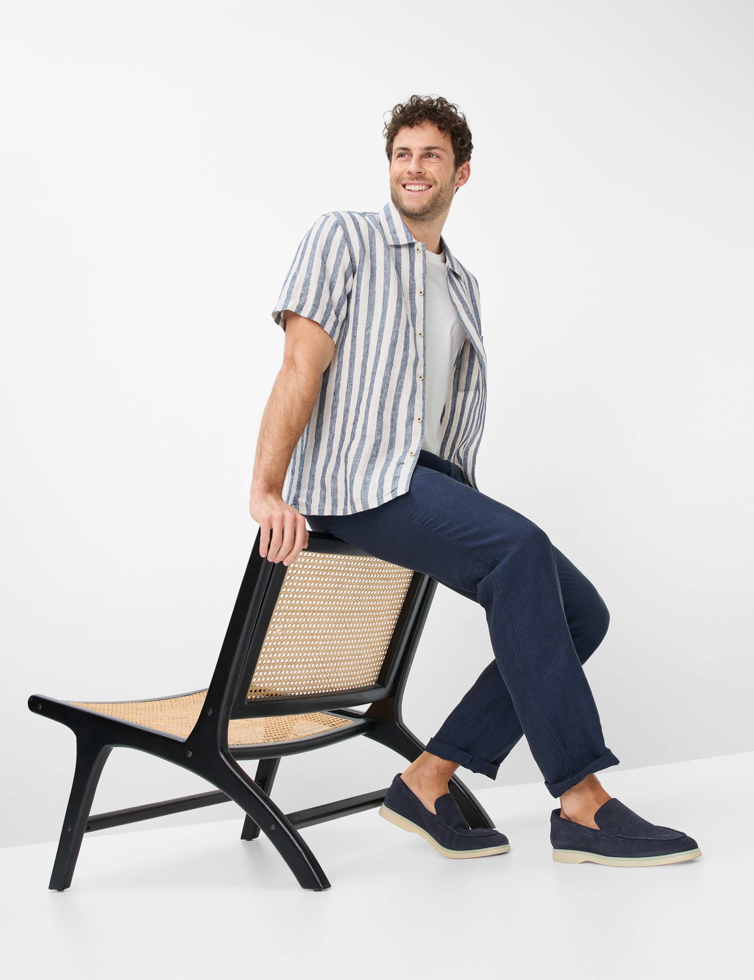 Heren Style EVANS Donkerblauw Regular Fit Detail 1