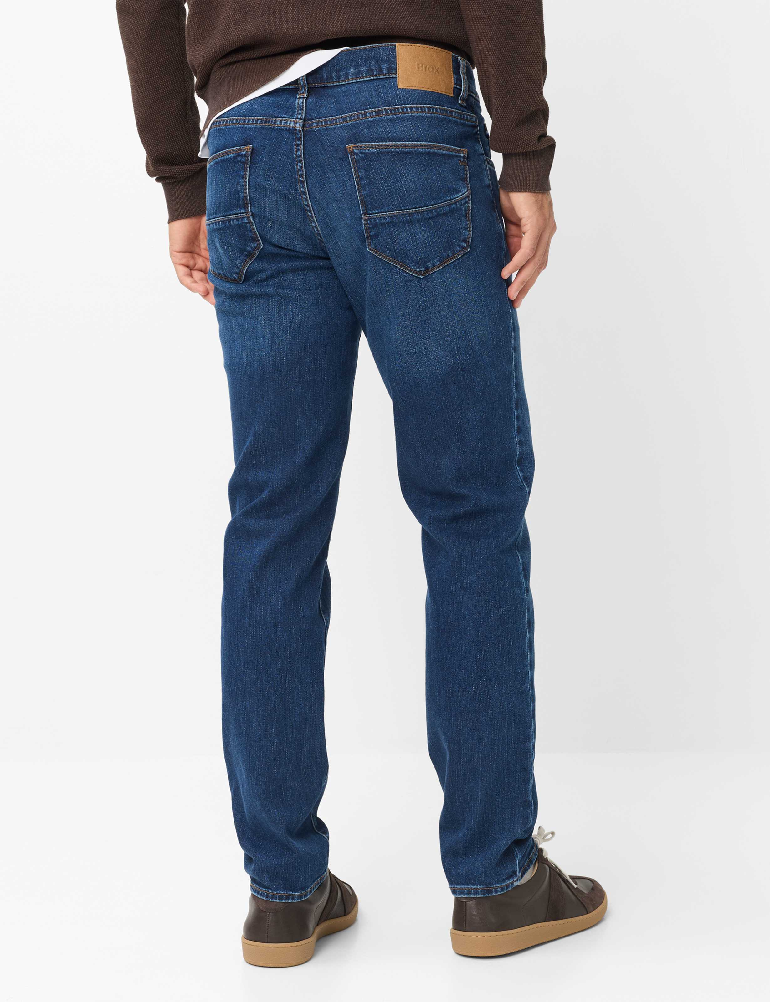 Men Style CADIZ Denim Blue Straight fit Model back