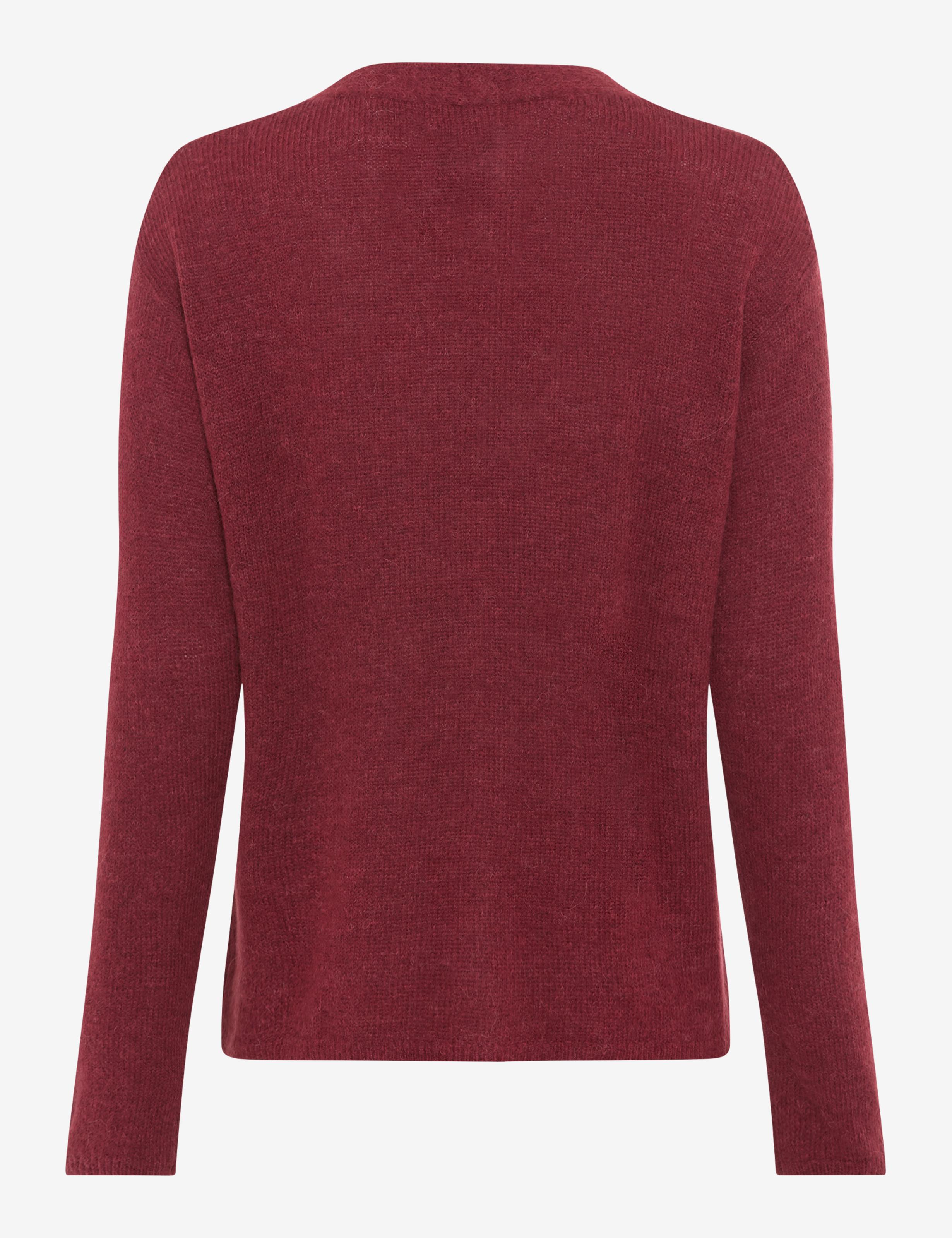 Femme Style ALICIA Rouge Foncé  Détourage arrière