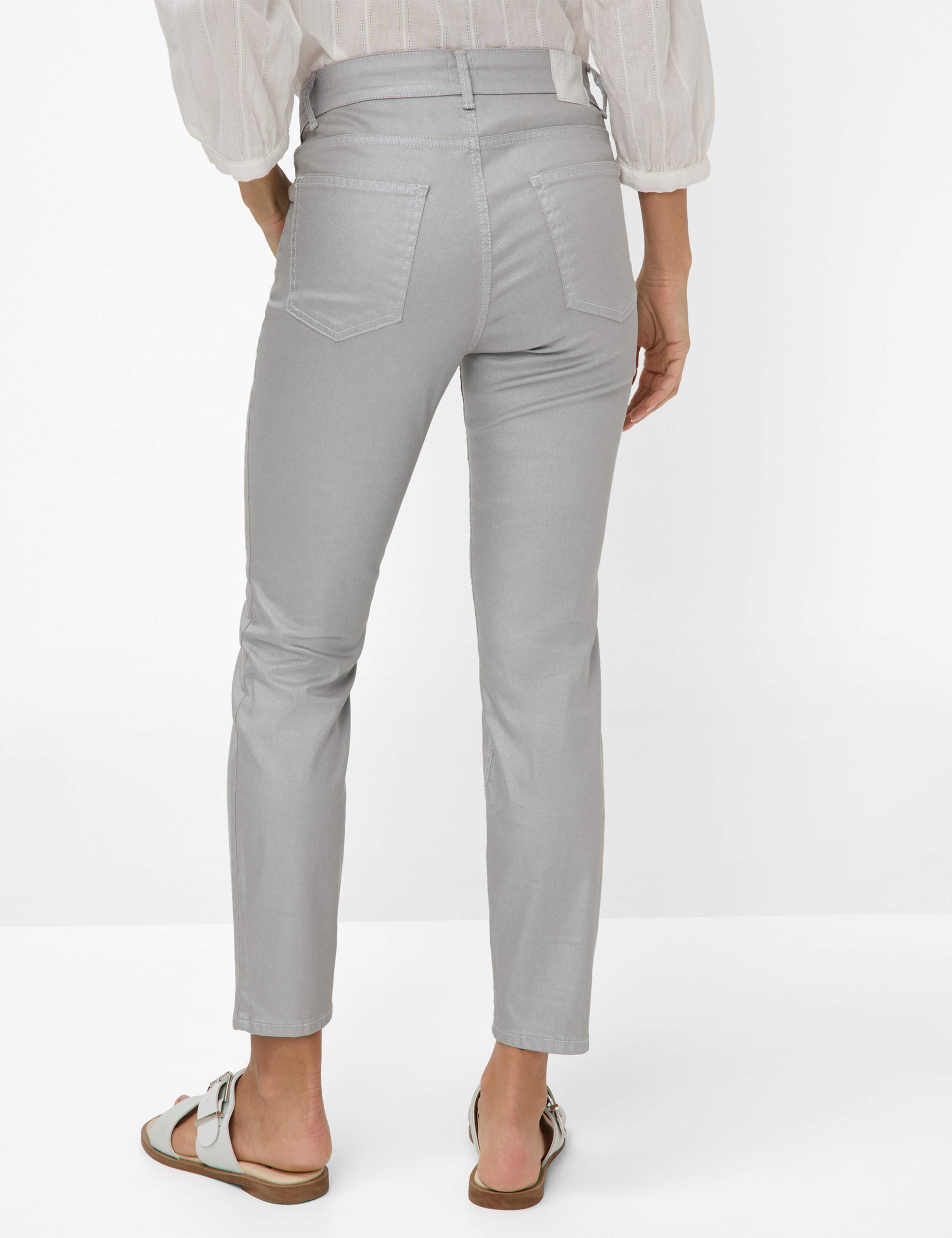 Damen Style SHAKIRA S Denim Hellgrau Slim Fit Model Rueck