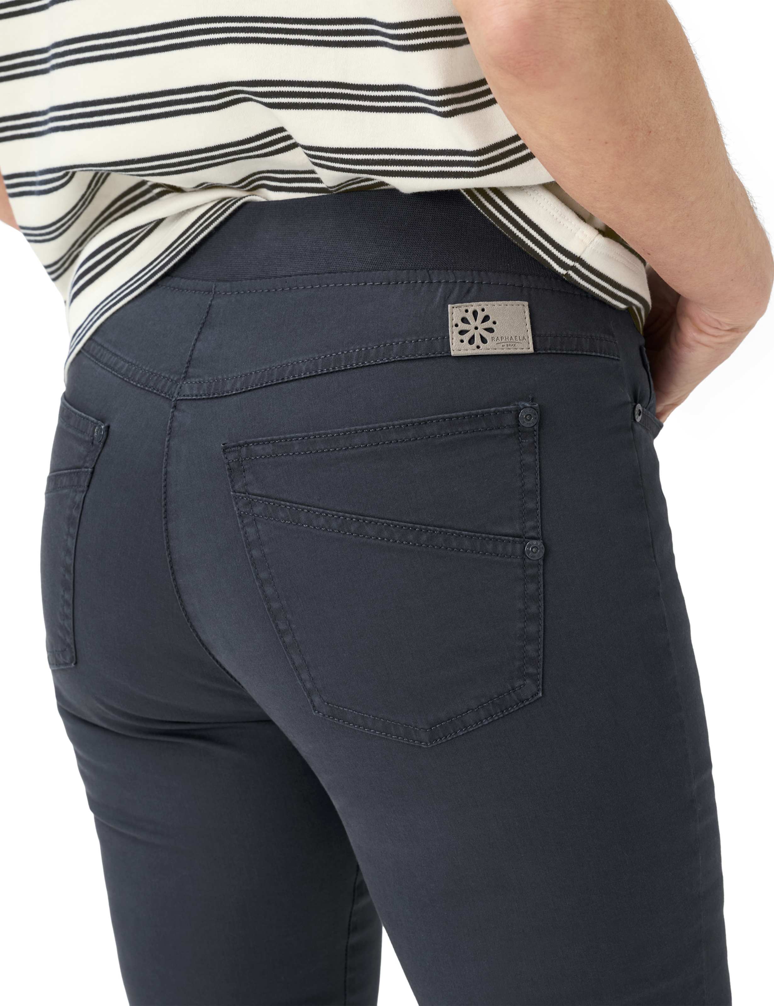 Femme Style PAMINA CAPRI Bleu Foncé Slim Fit Détail 2