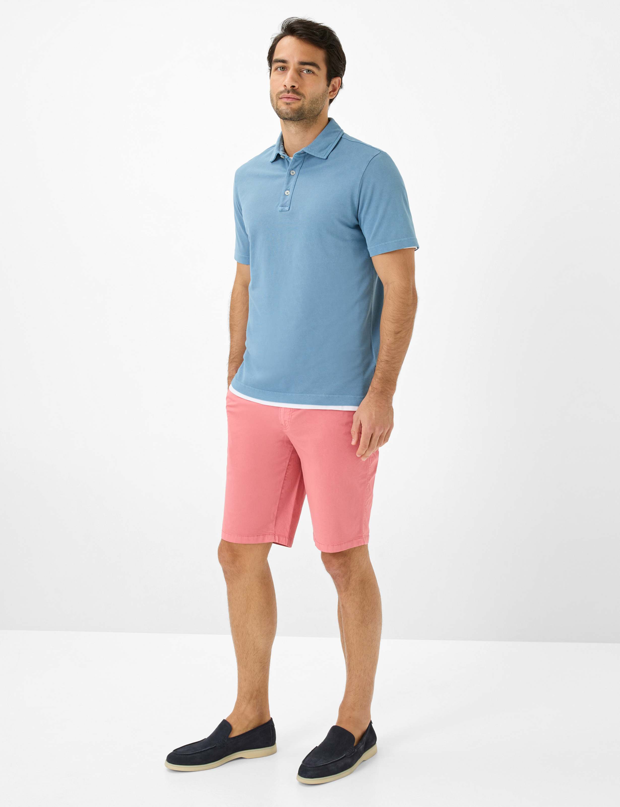 Men Style BARI Light Red Regular Fit Model Outfit