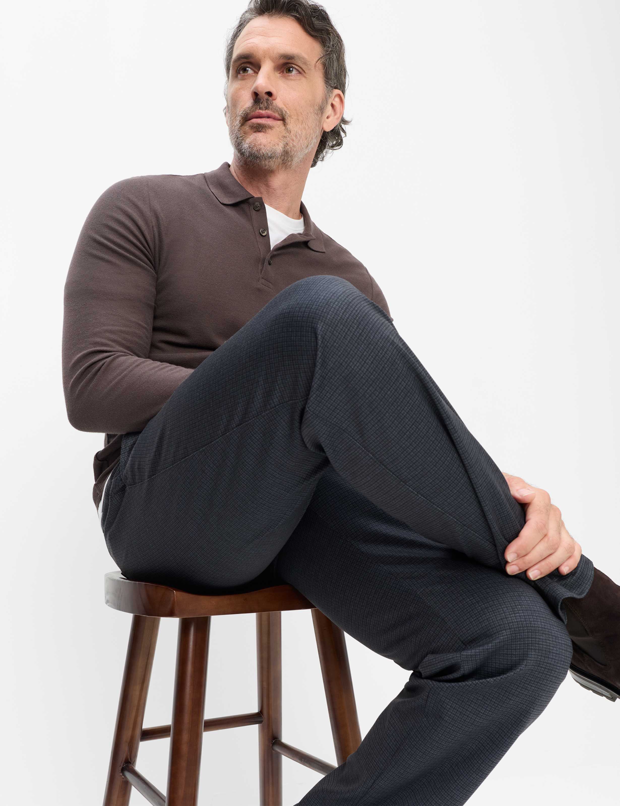 Homme Style THILO Gris Foncé Regular Fit Détail 1