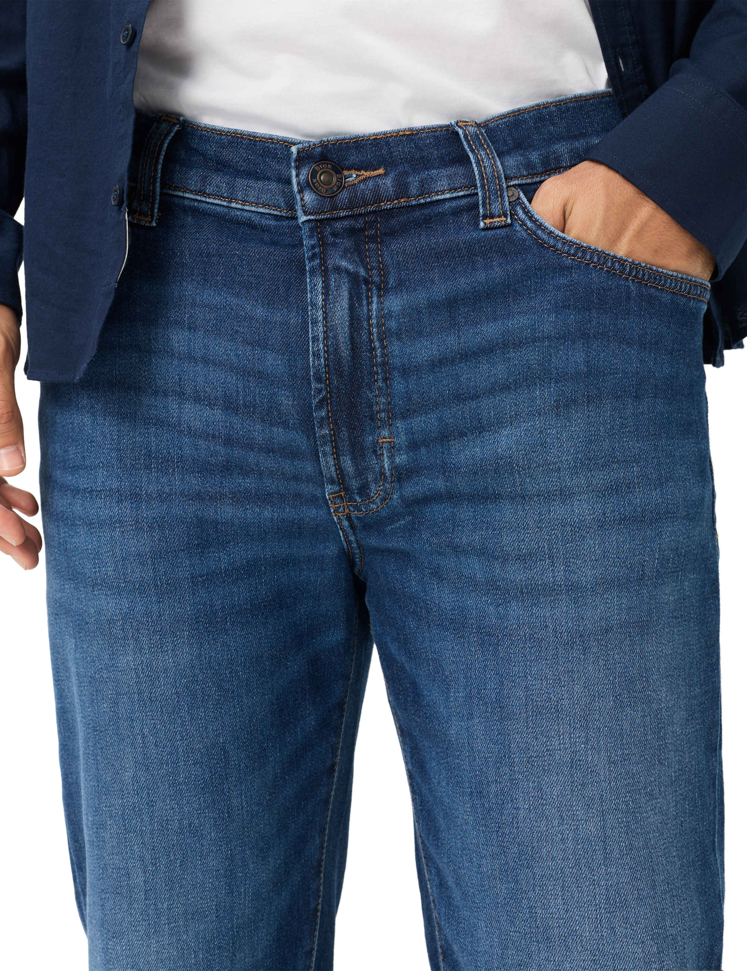 Men Style CLINT Denim Blue Relaxed Fit Detail 2