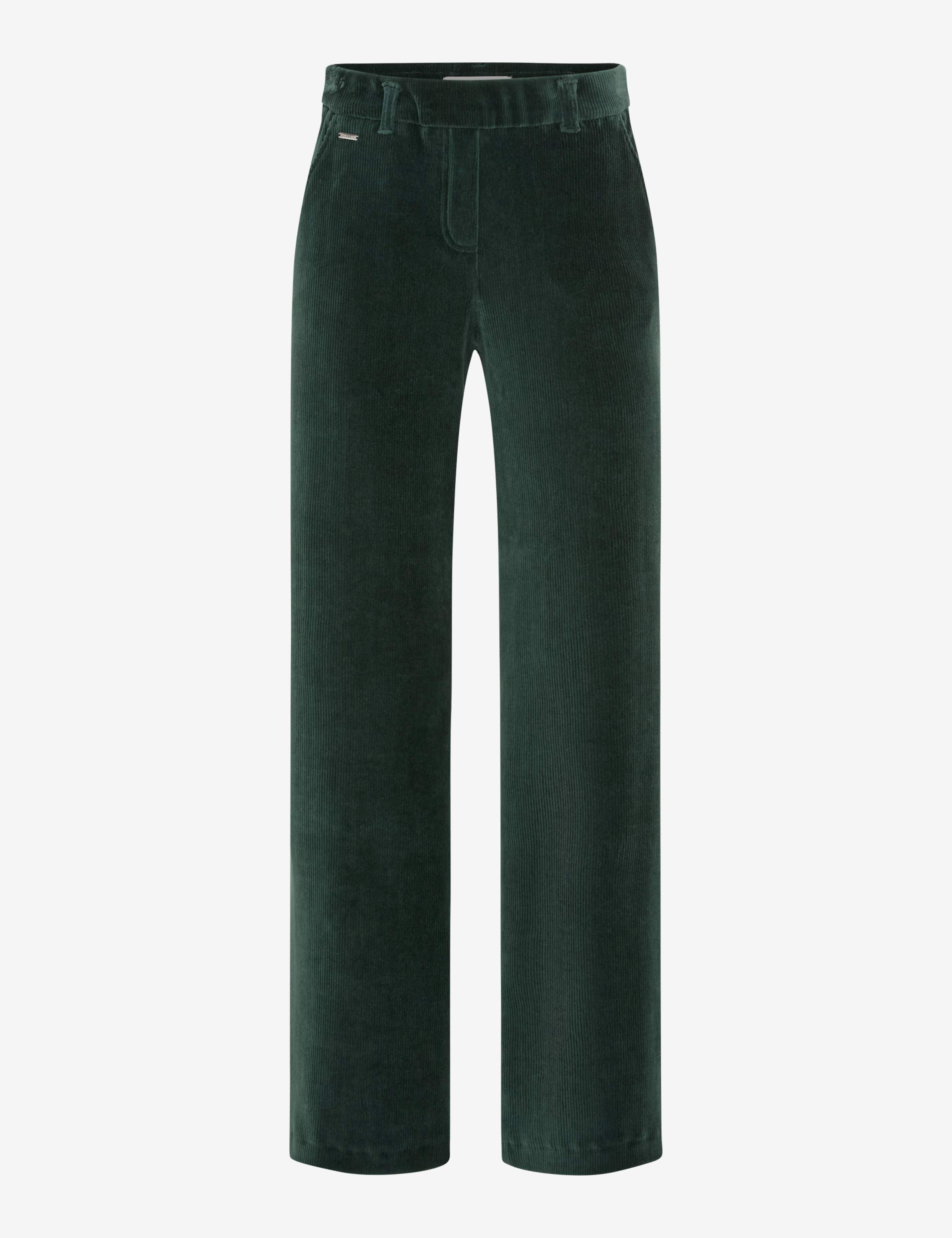 Dame Style MAINE Mørkegrøn Wide Leg Udskæring foran