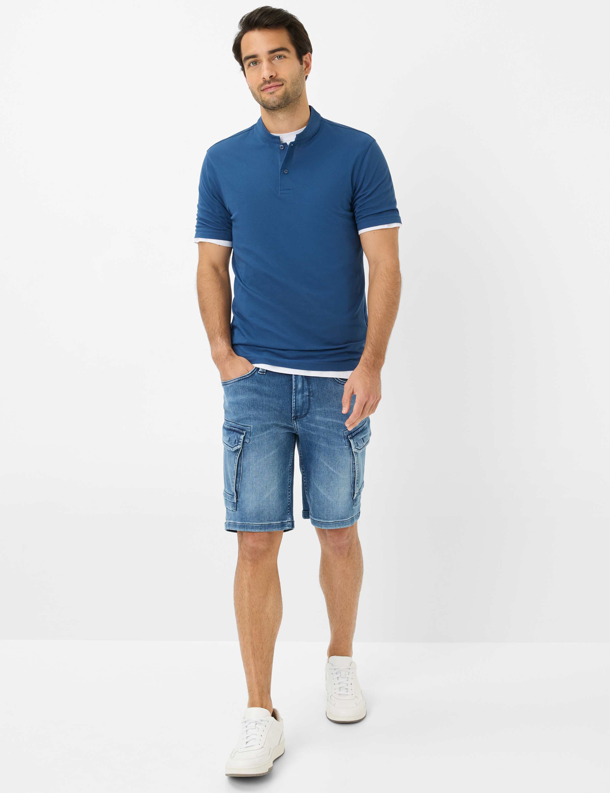 Herren Style PELE Blau  Model Outfit