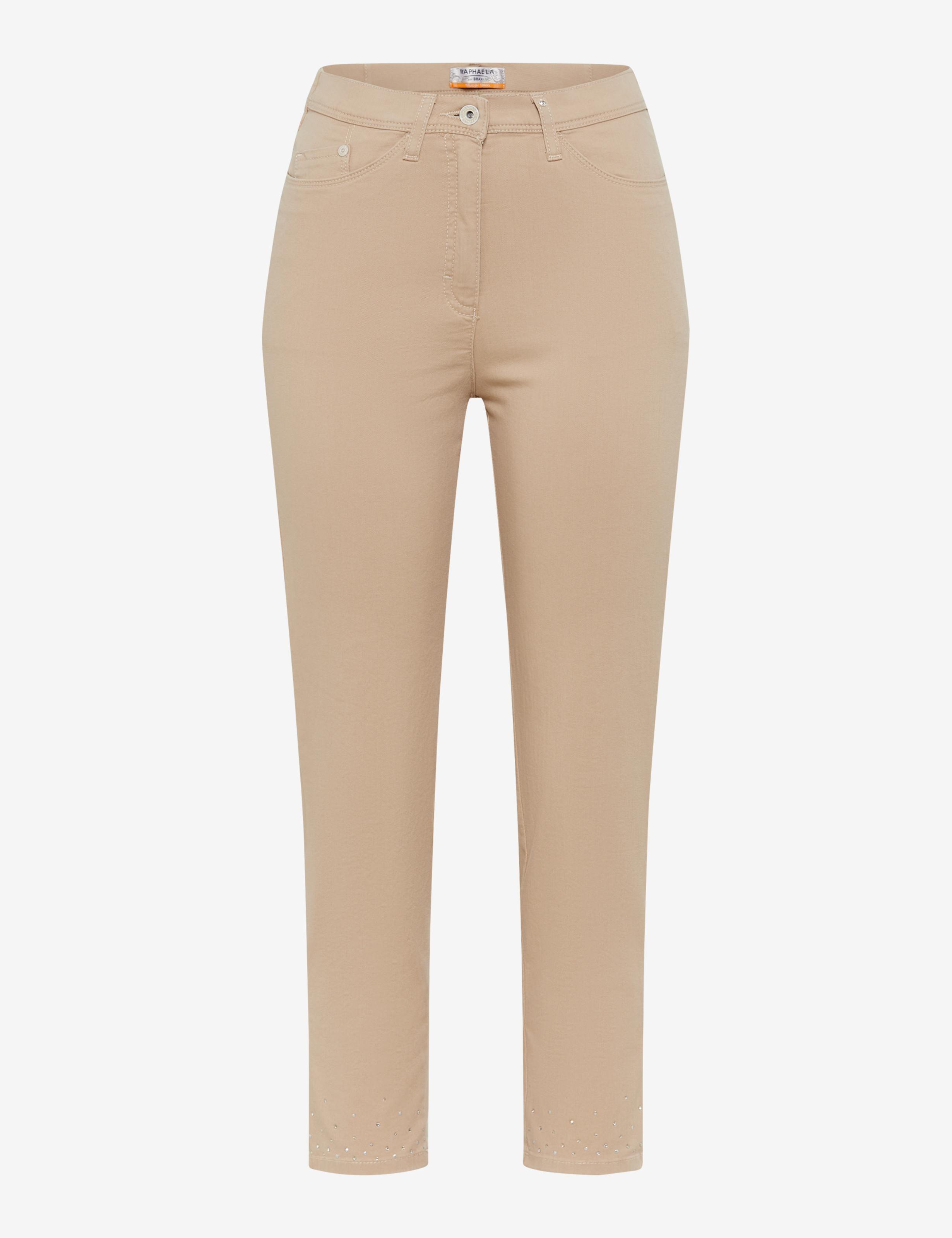 Damen Style LAURA 6/8 Beige Super Slim Fit Freisteller Front