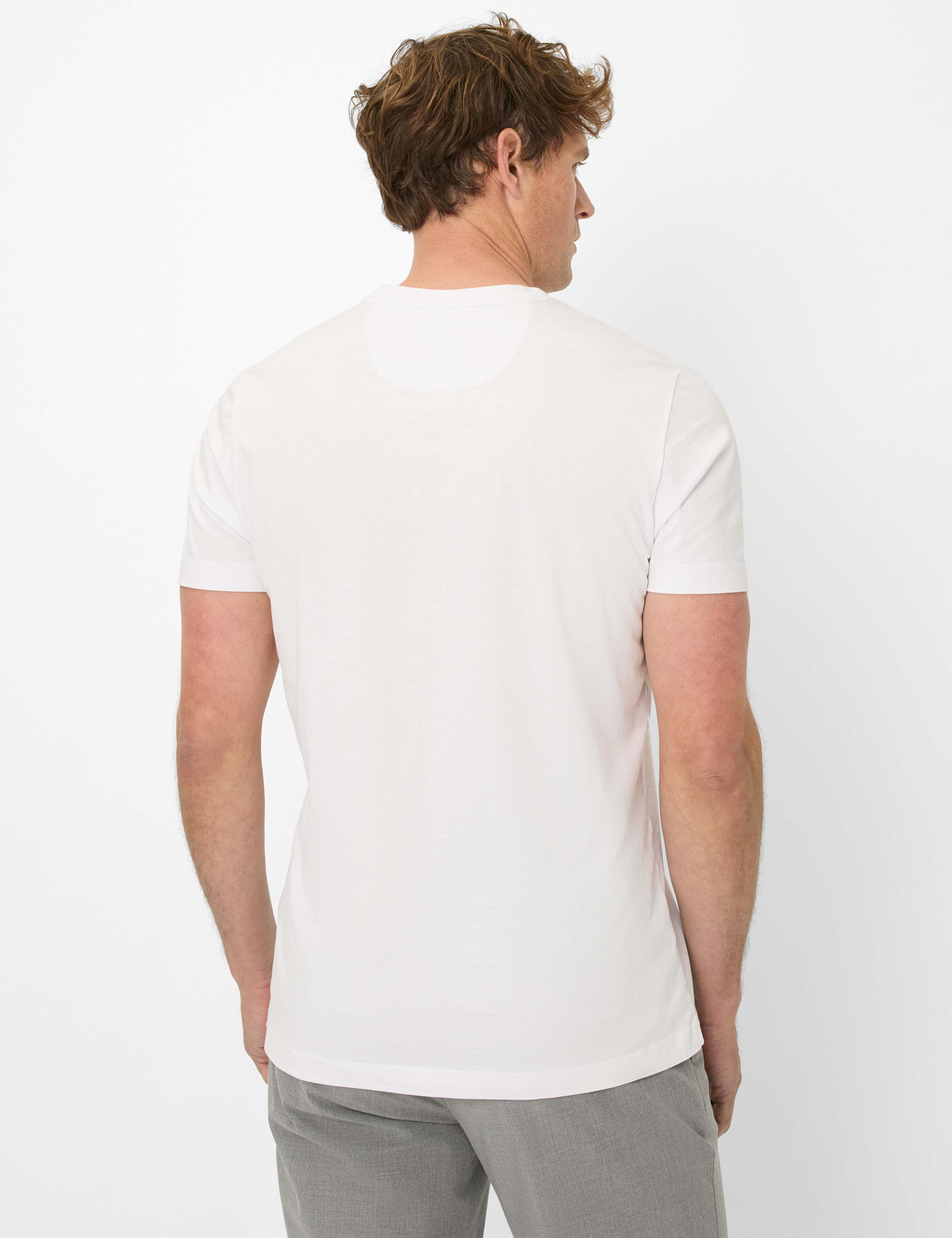 Herren Style TED Weiß  Model Rueck