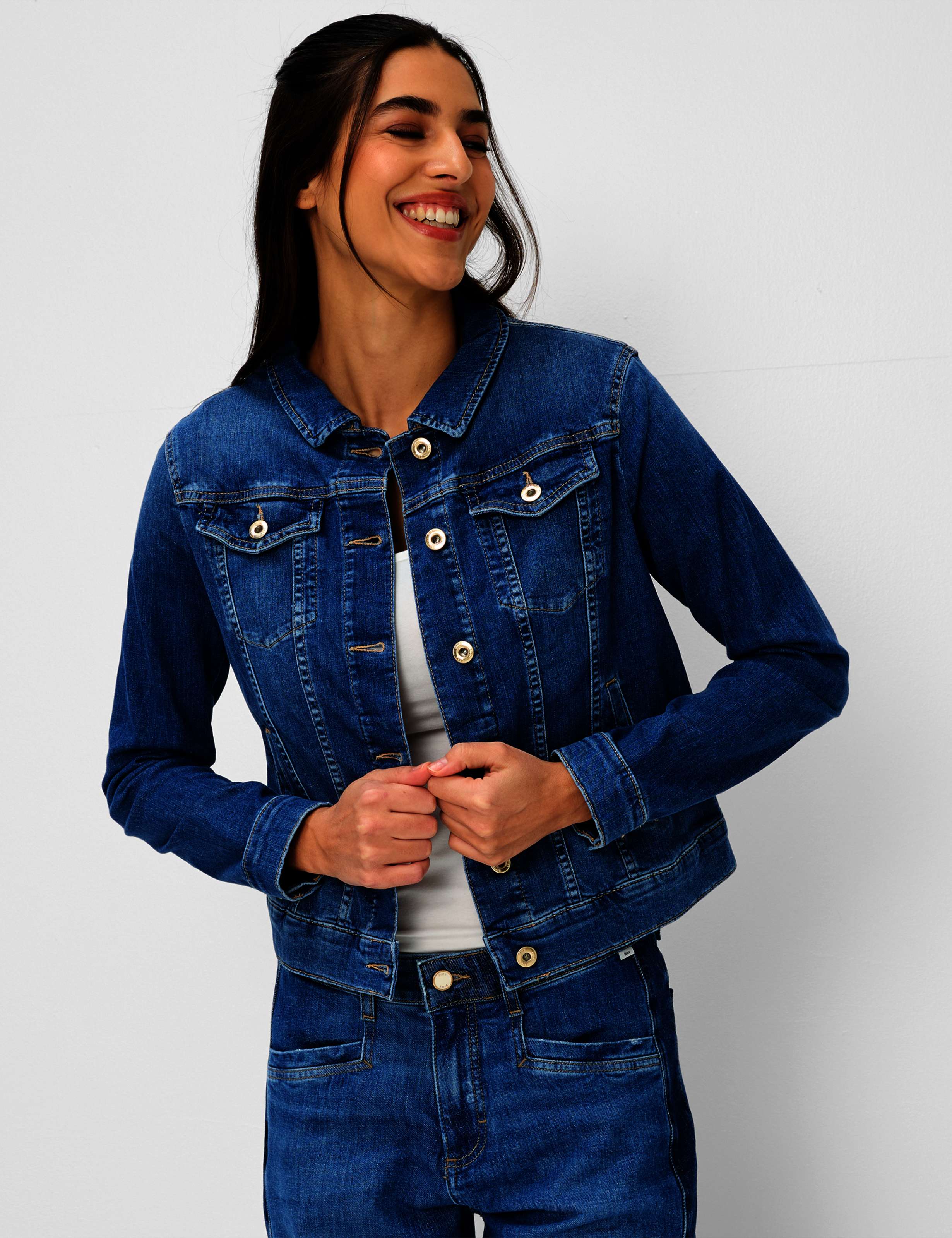 Thumbnail - Brax Damen Jeans Style MIAMI, denim blau, Gr. 34