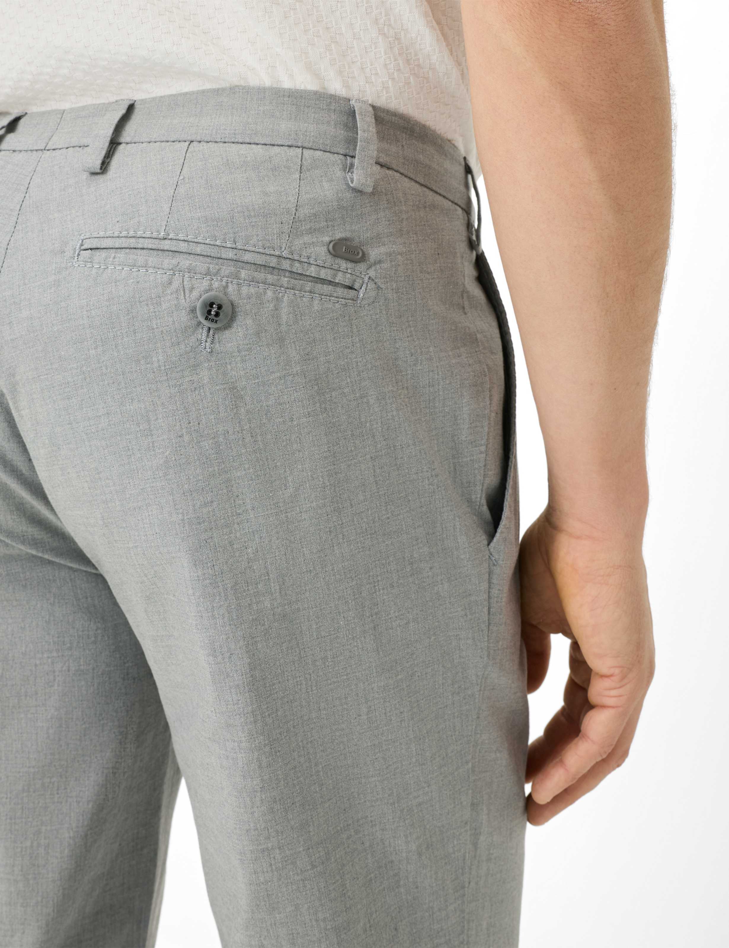 Herre Style SILVIO Lysgrå Slim Fit Detalje 1