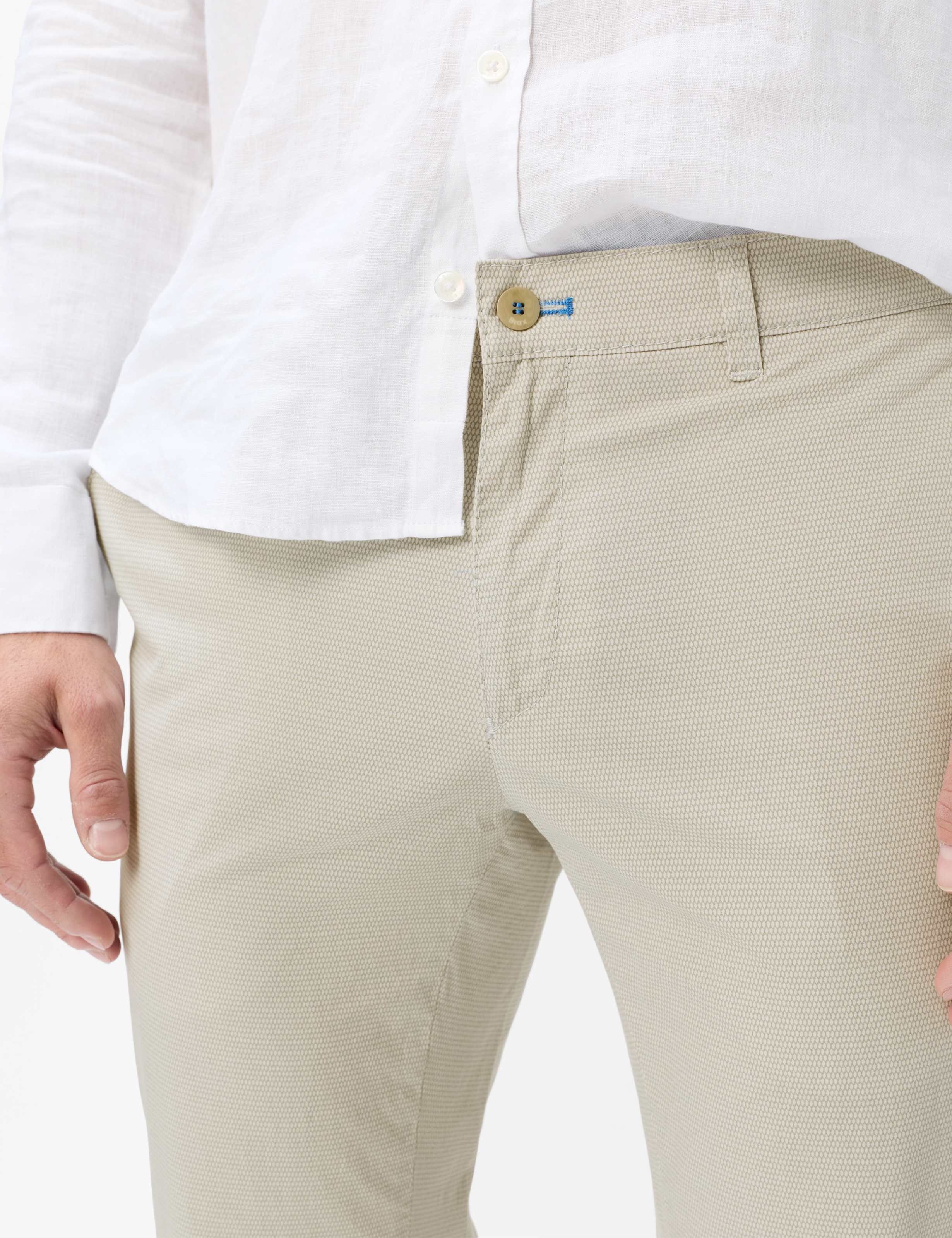 Homme Style FABIO Beige Clair Modern Fit Détail 2