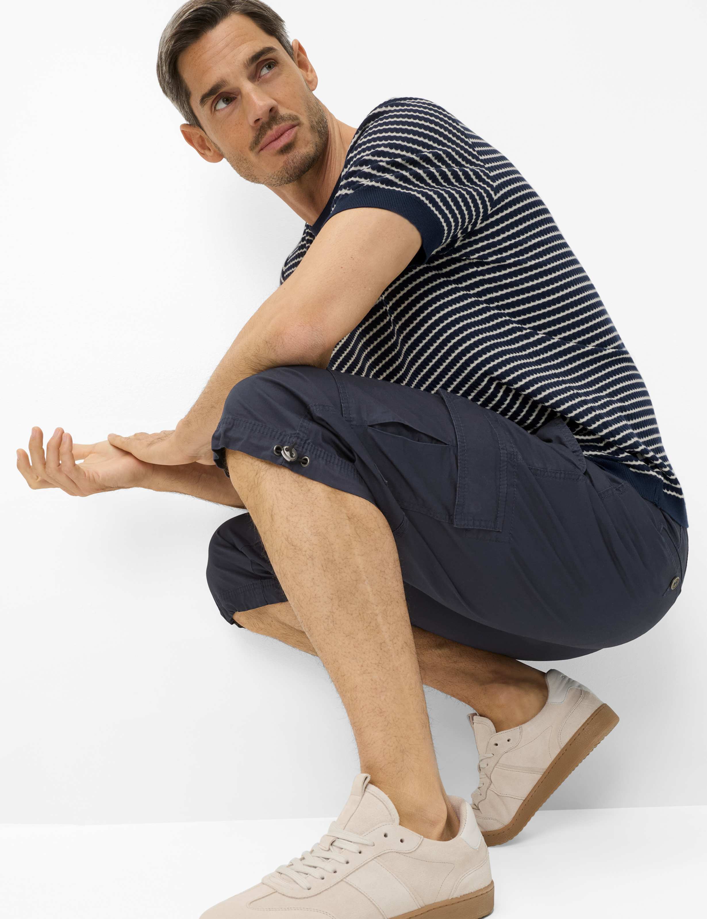 Herren Style BILL Dunkelblau Regular Fit Detail 1
