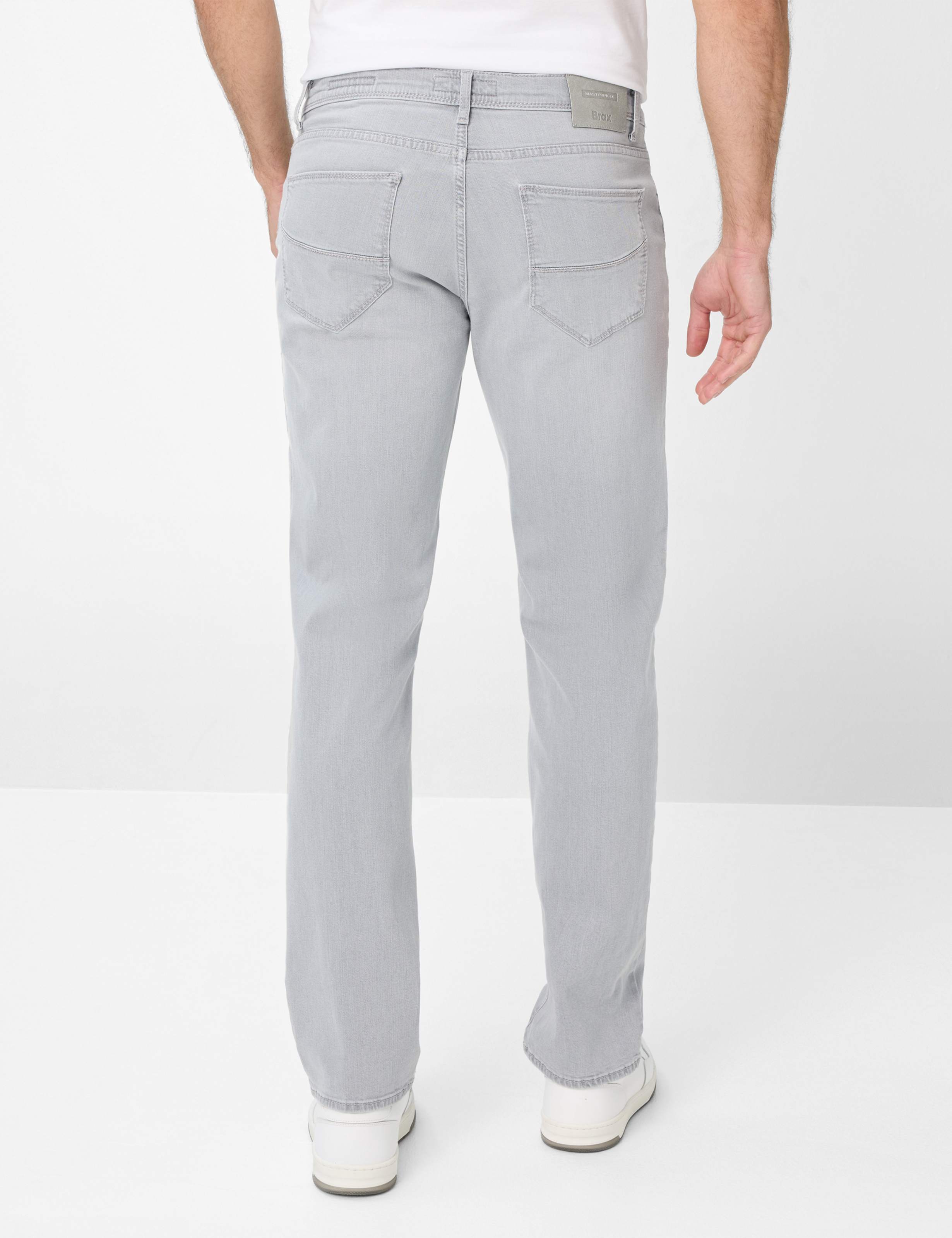 Herren Style CADIZ Denim Hellgrau Straight Fit Model Rueck