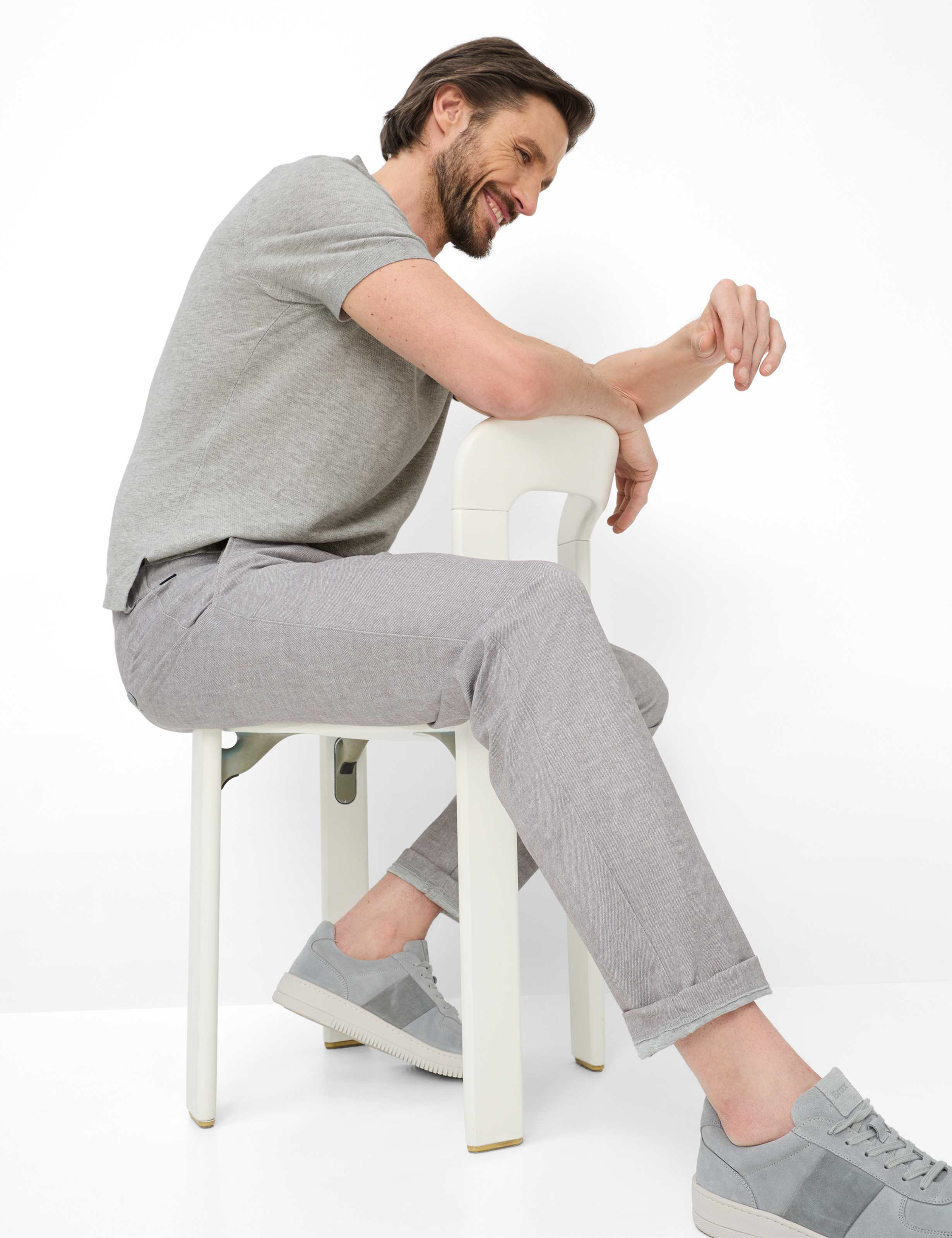 Herre Style THILO Grå Regular Fit Detalje 1