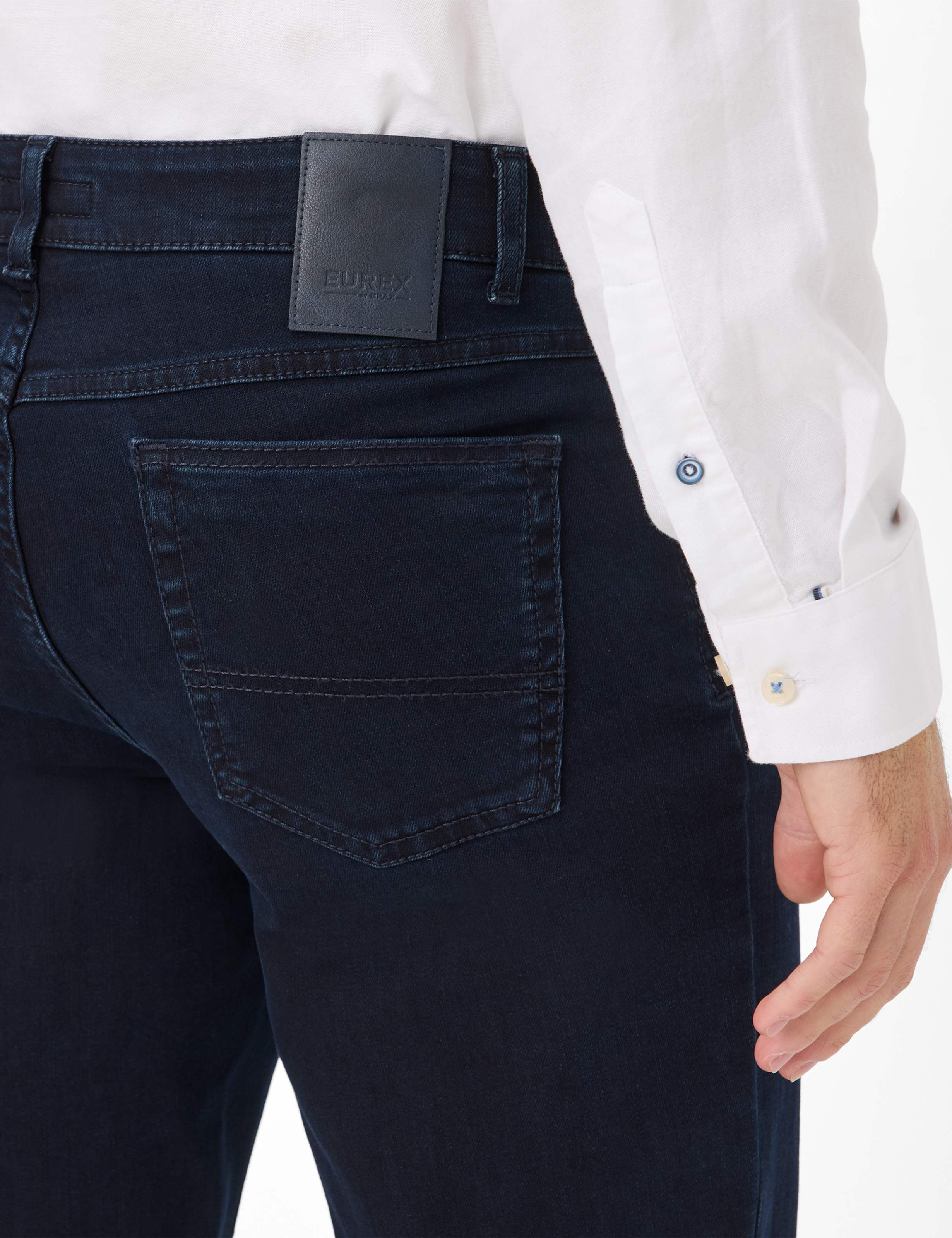 Heren Style CARLOS Denim Donkerblauw Regular Fit Detail 2