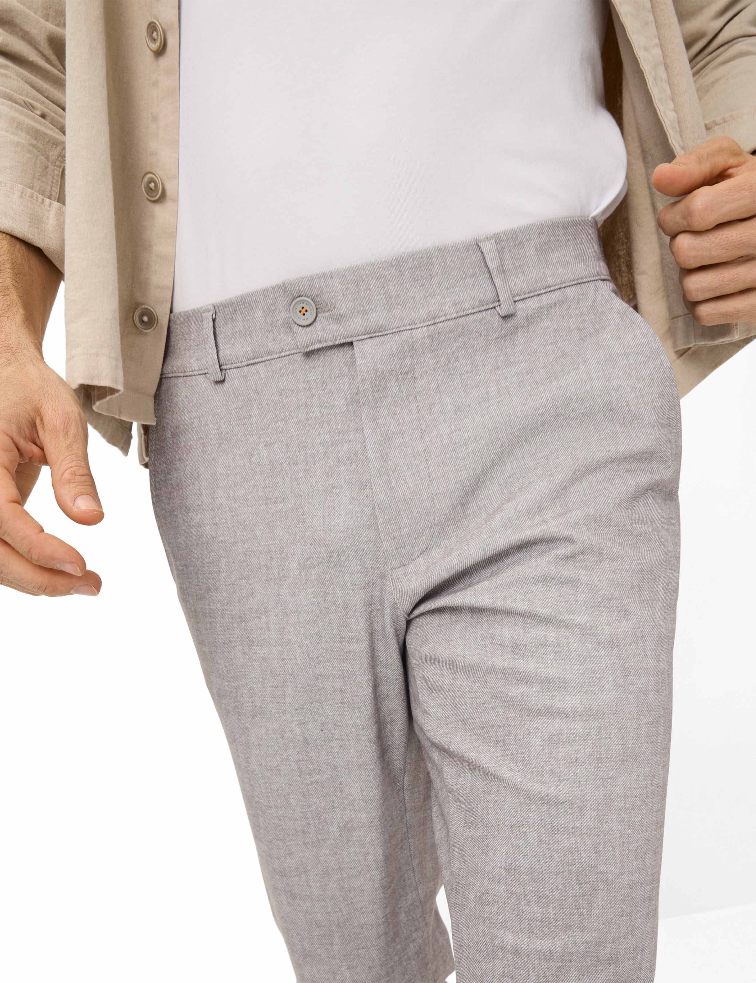 Herren Style THILO Grau Regular Fit Detail 1