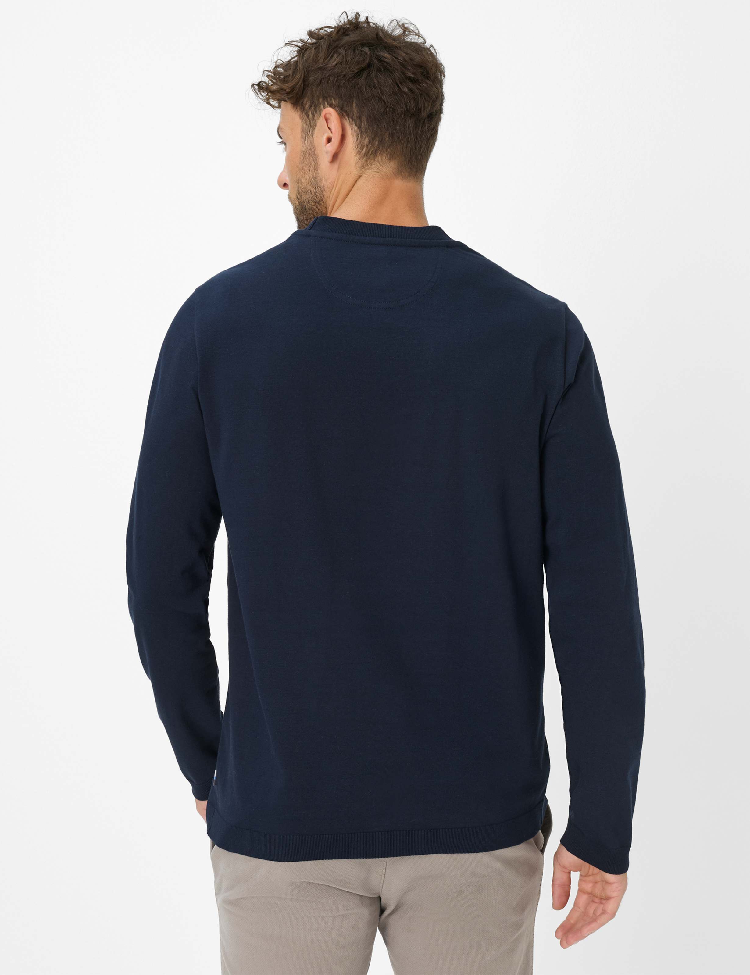 Thumbnail - Brax Herren Shirt Style SANTINO navy, dunkelblau, Gr. S