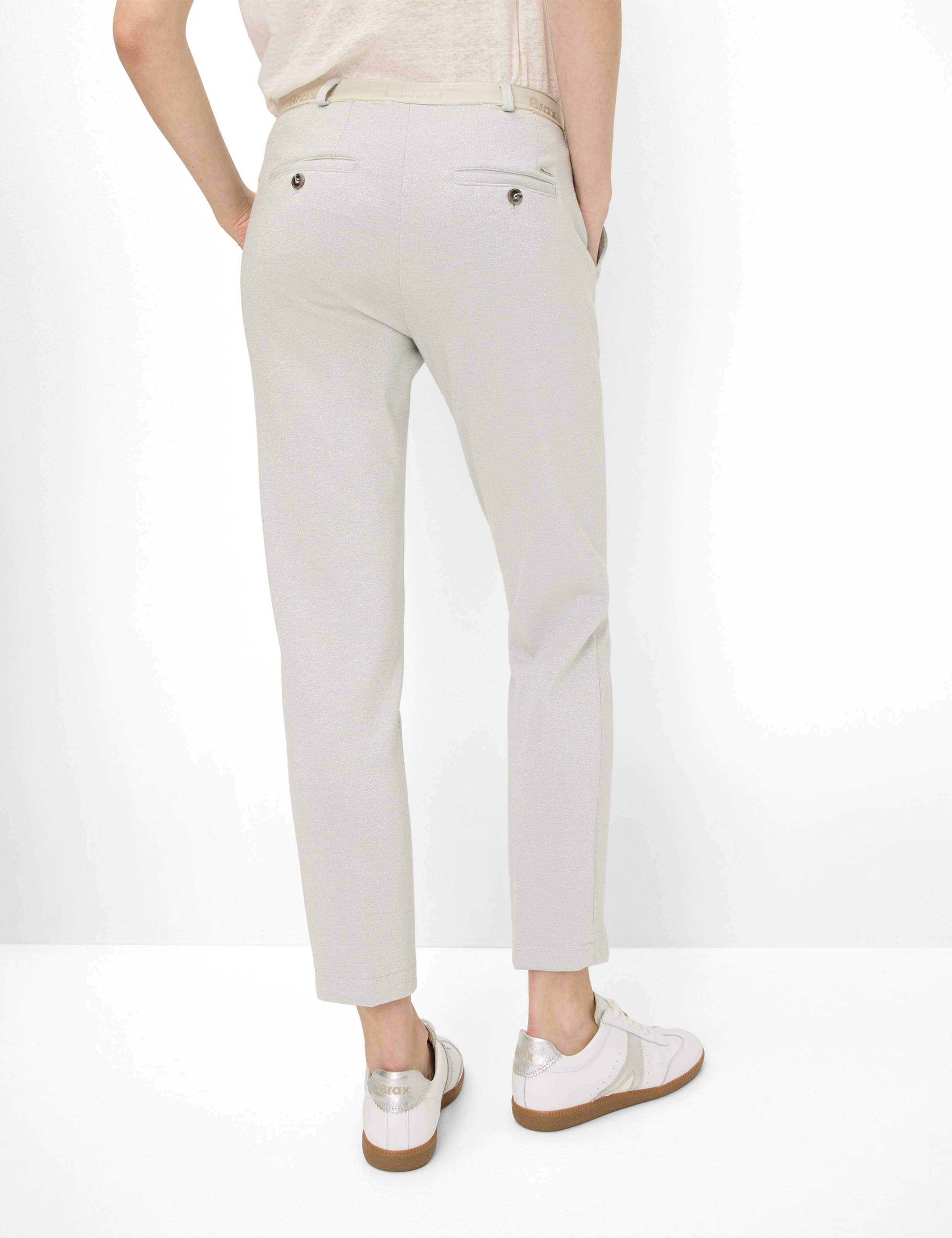 Femme Style MARON S Gris Clair Regular Fit Dos mannequin