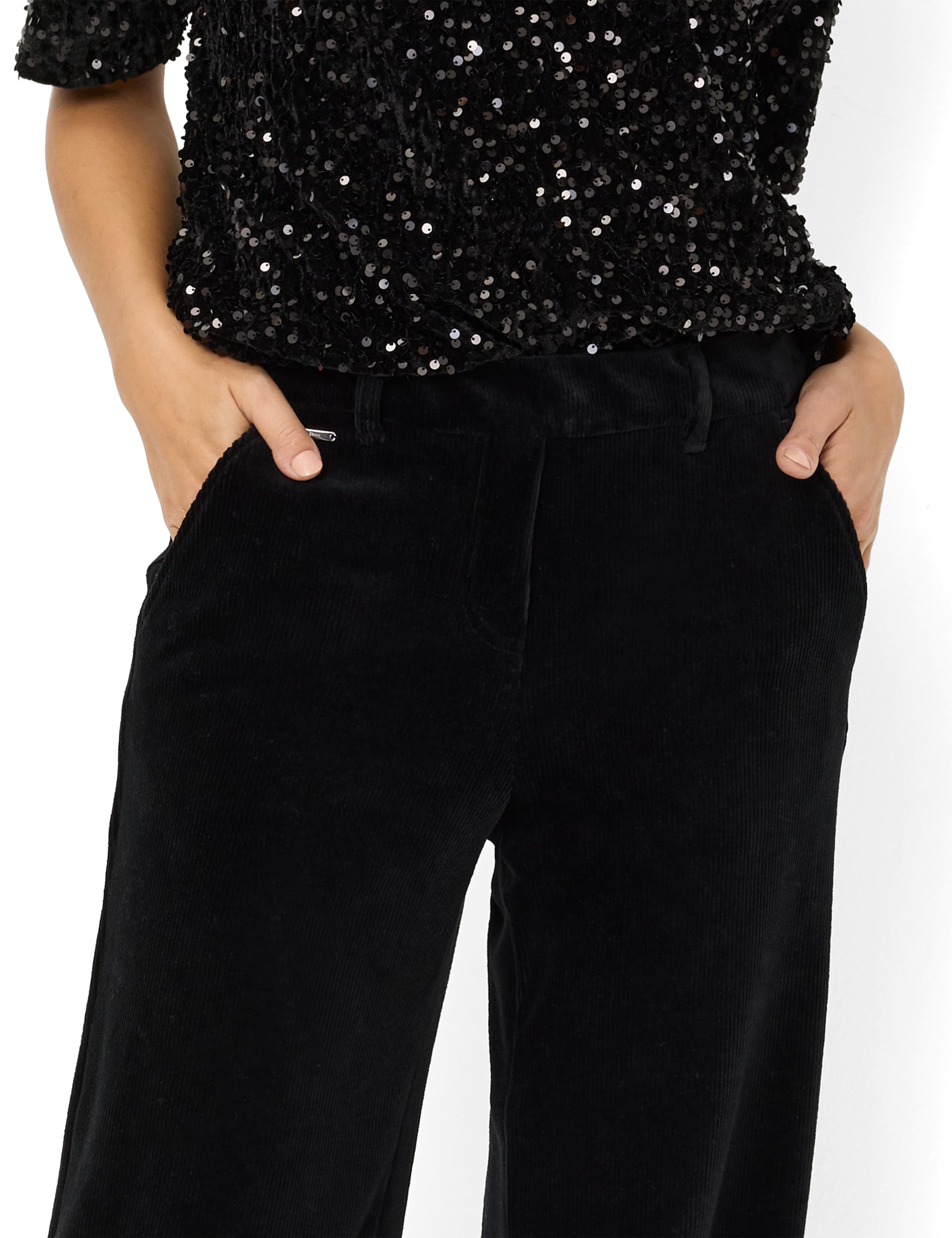 Damen Style MAINE Schwarz Wide Leg Detail 1