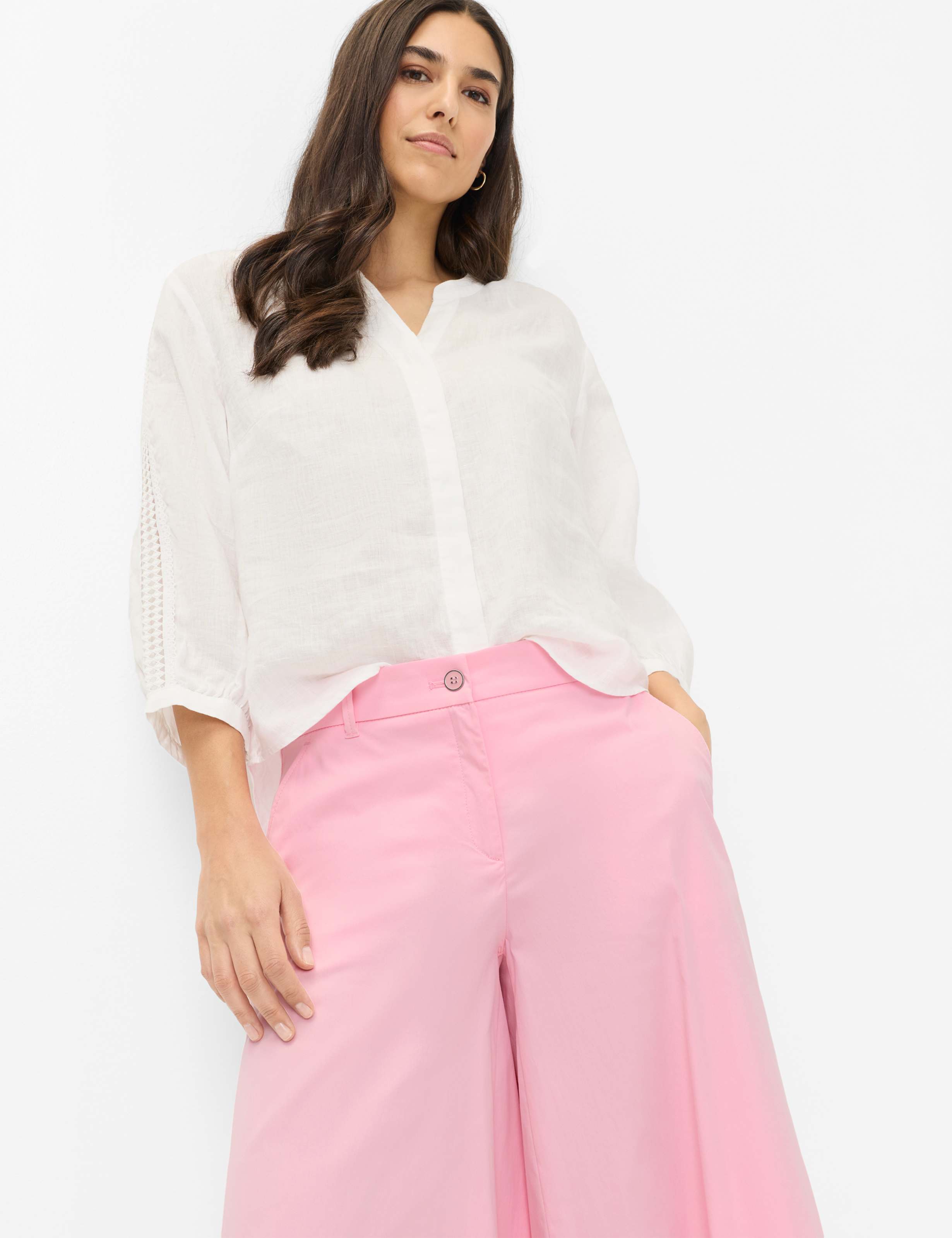Dames Style MELLI S Roze Wide Leg Detail 1