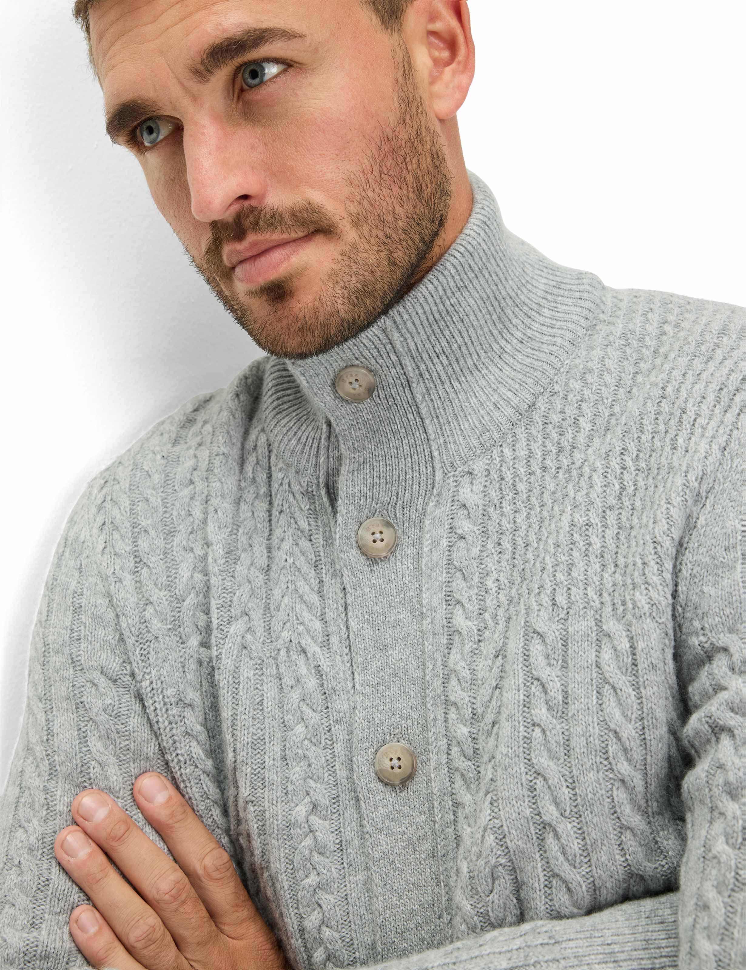 Herren Style JEFF Hellgrau  Detail 1