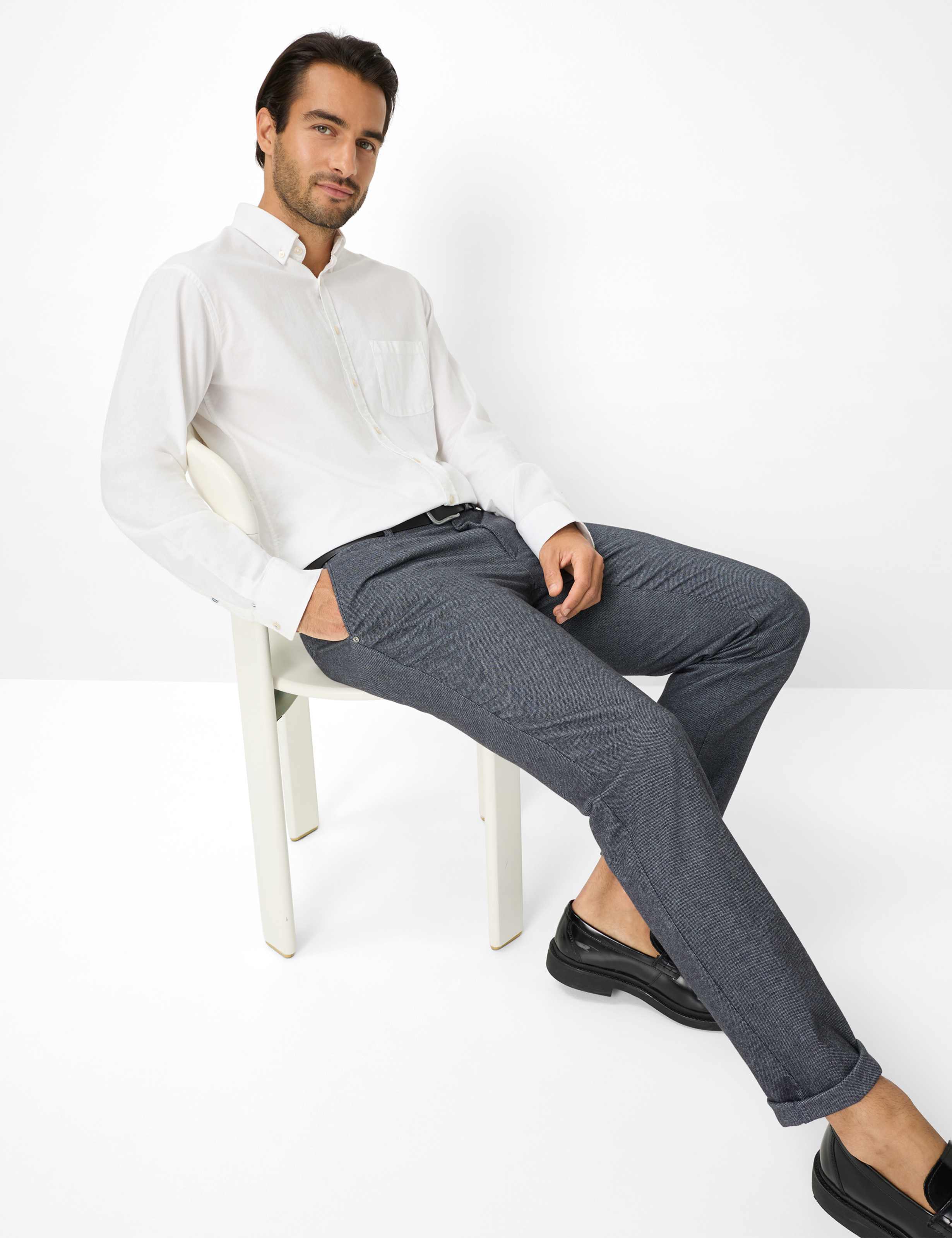 Heren Style FABIO Blauw Modern Fit Detail 1