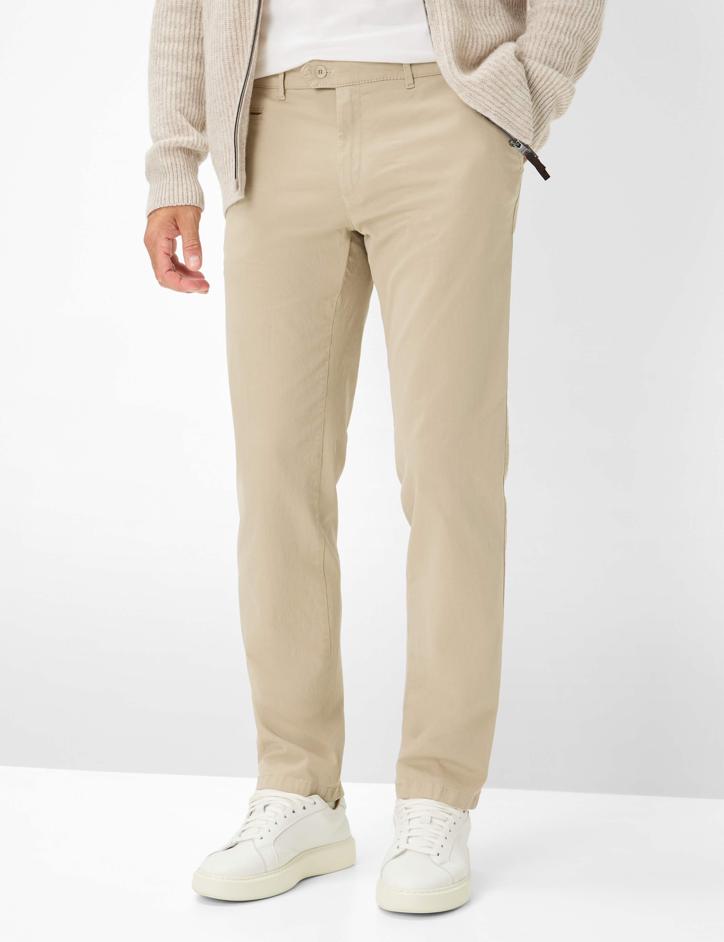 Thumbnail - Brax Herren Flatfronthose Style EVEREST IVORY, hellbeige, Gr. 25