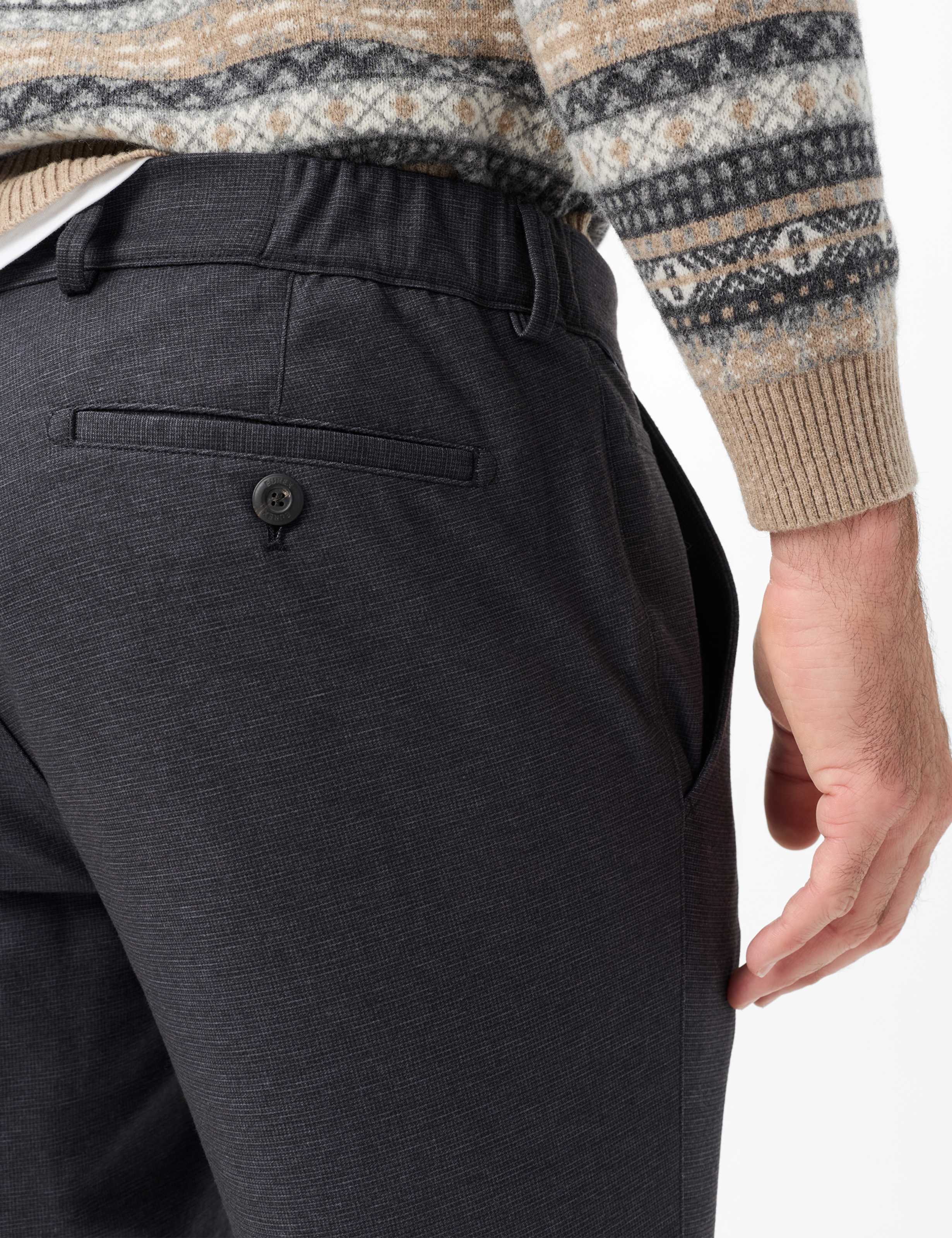 Heren Style THILO Donkergrijs Regular Fit Detail 2