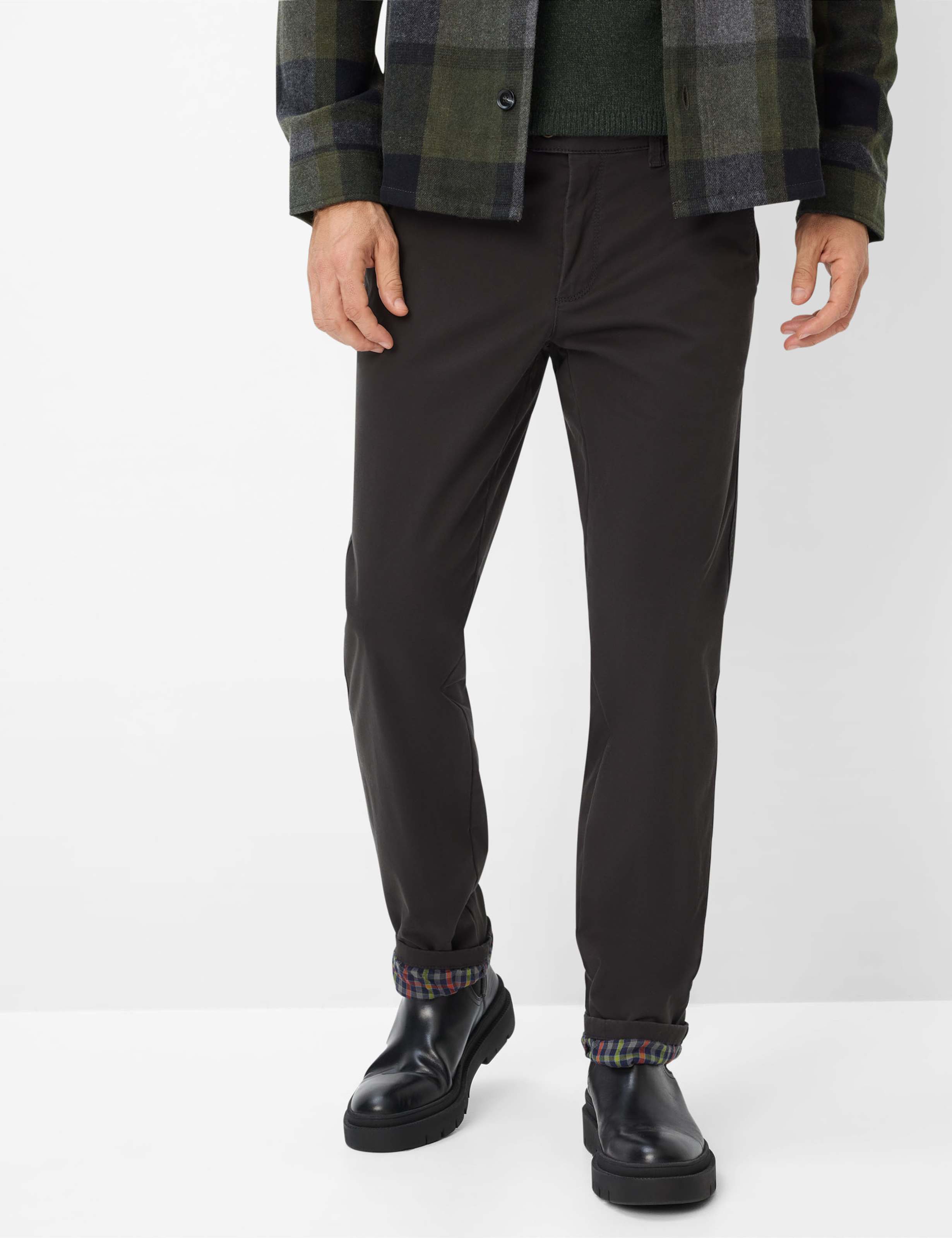 Artikel klicken und genauer betrachten! - Broken Twill: Thermohose im Regular Fit | im Online Shop kaufen