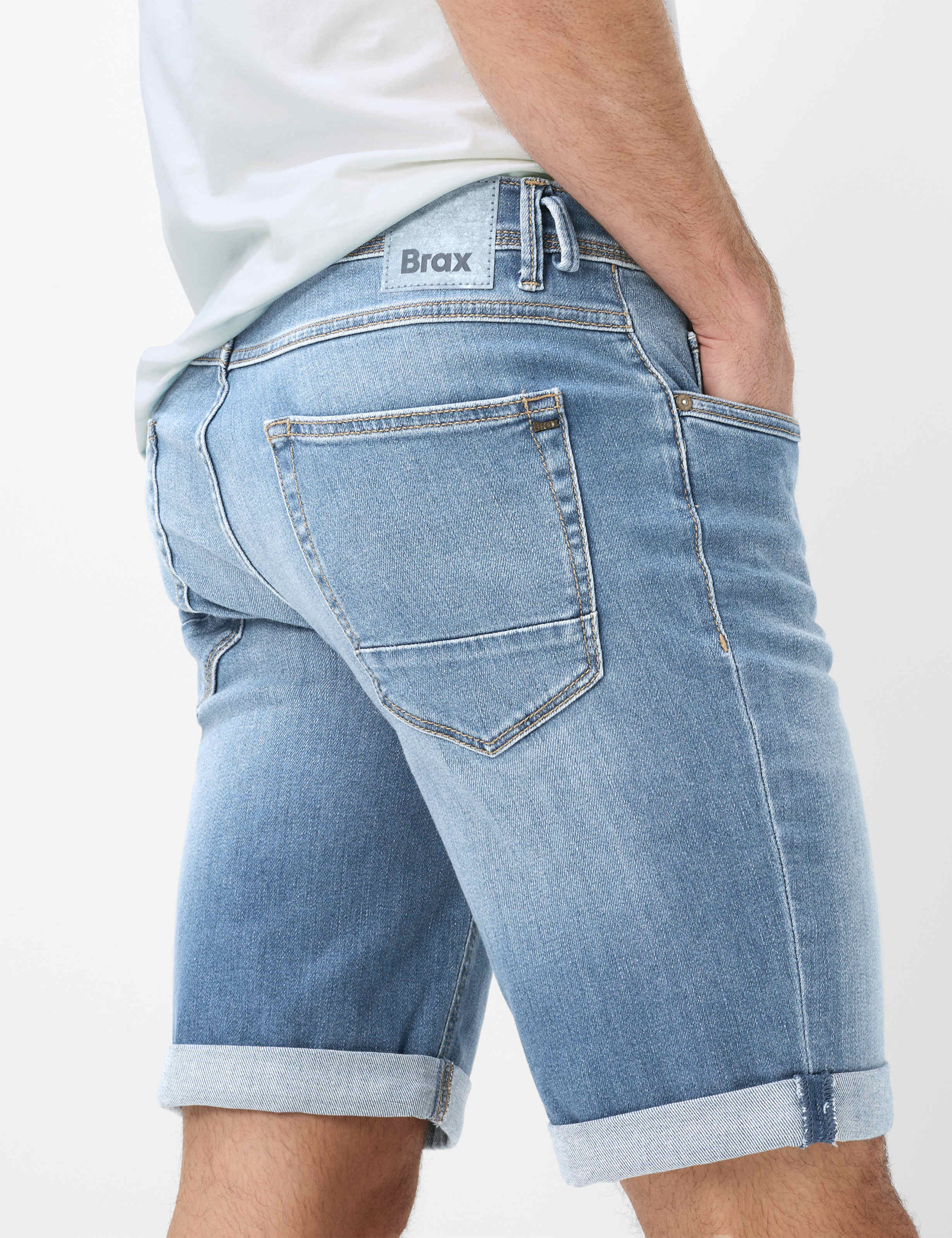 Herren Style CHRIS B Denim Blau Slim Fit Detail 2