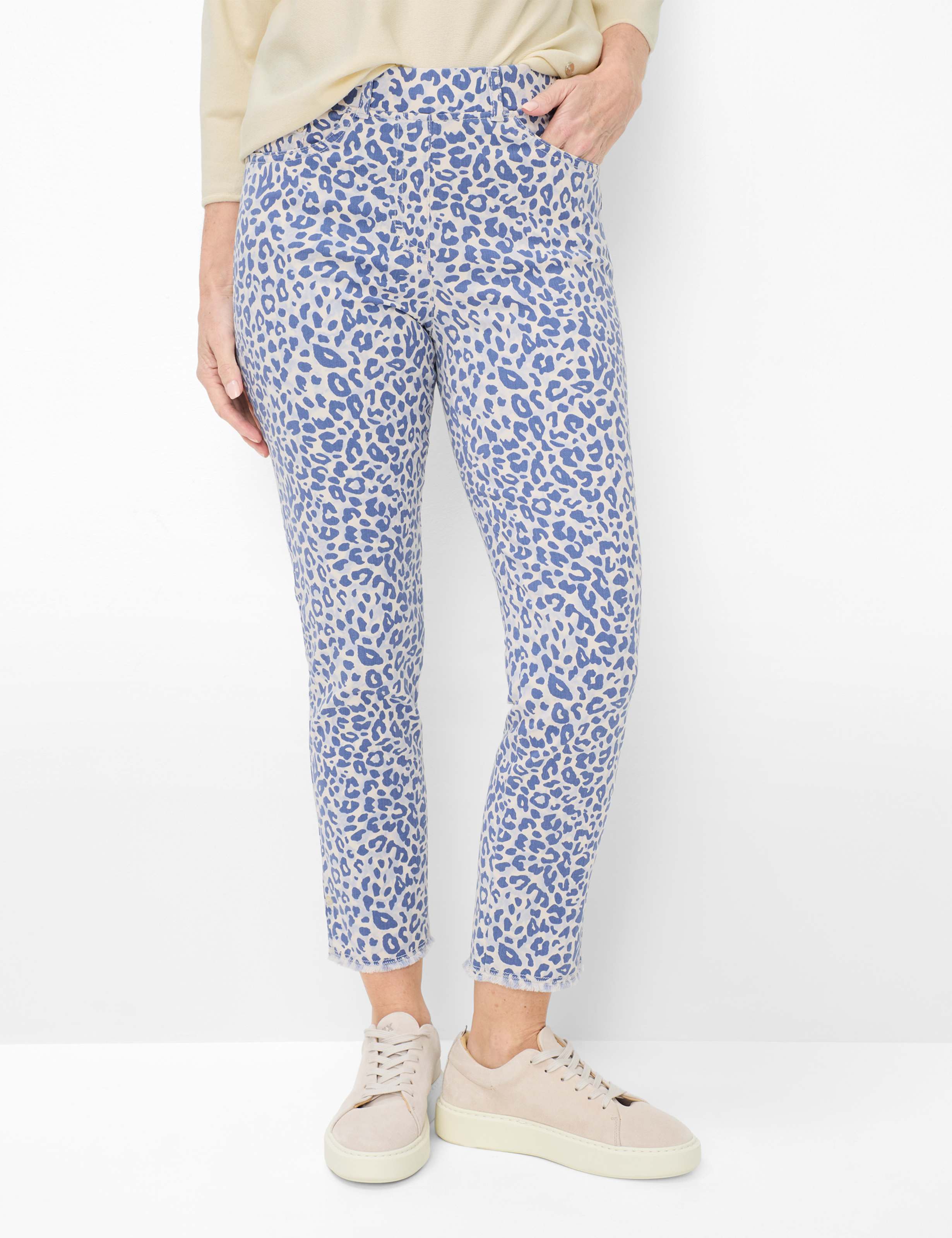 Blautöne, Damen, Style LAVINA FRINGE, MODEL_FRONT_ISHOP