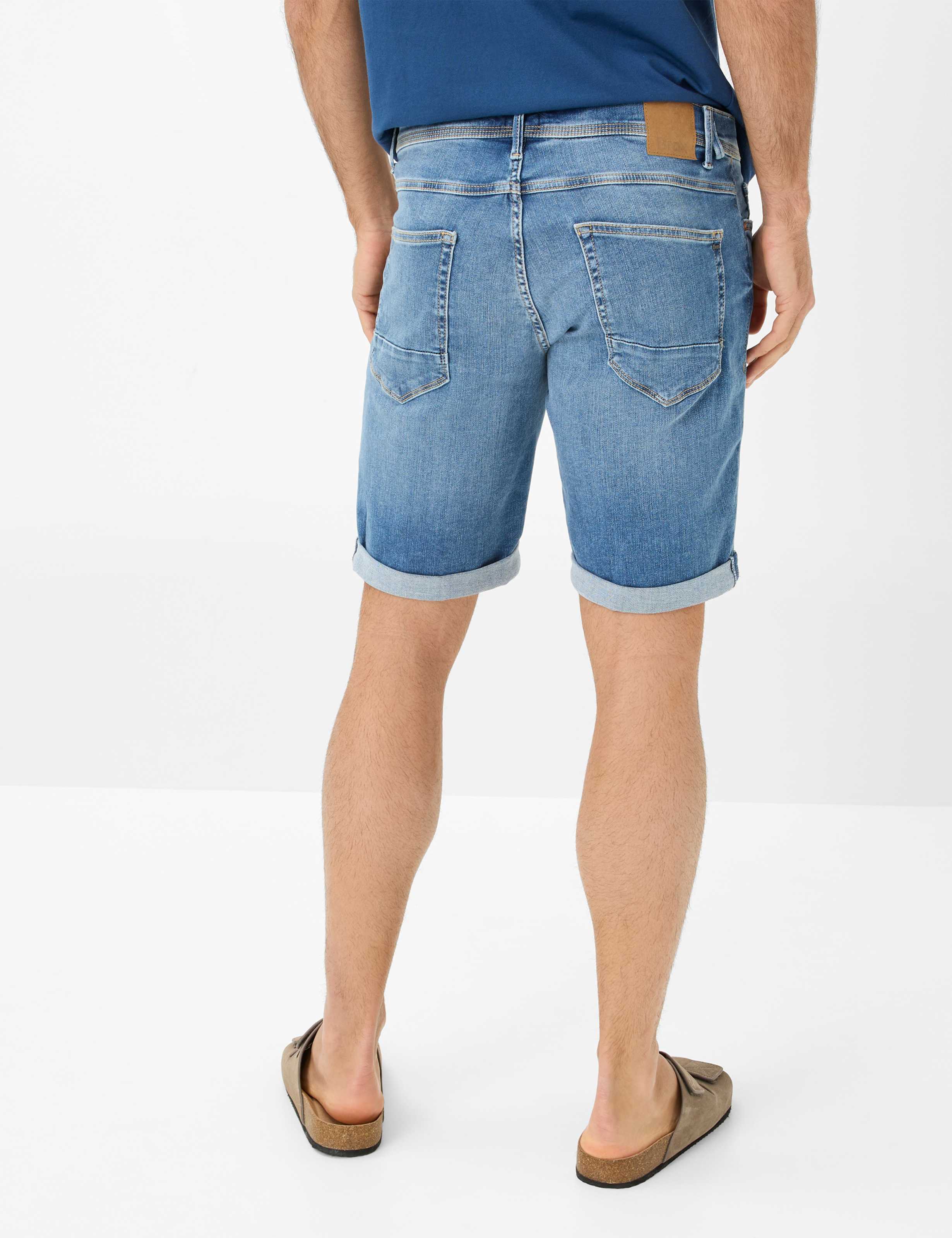 Herren Style CHRIS Denim Blau Slim Fit Model Rueck
