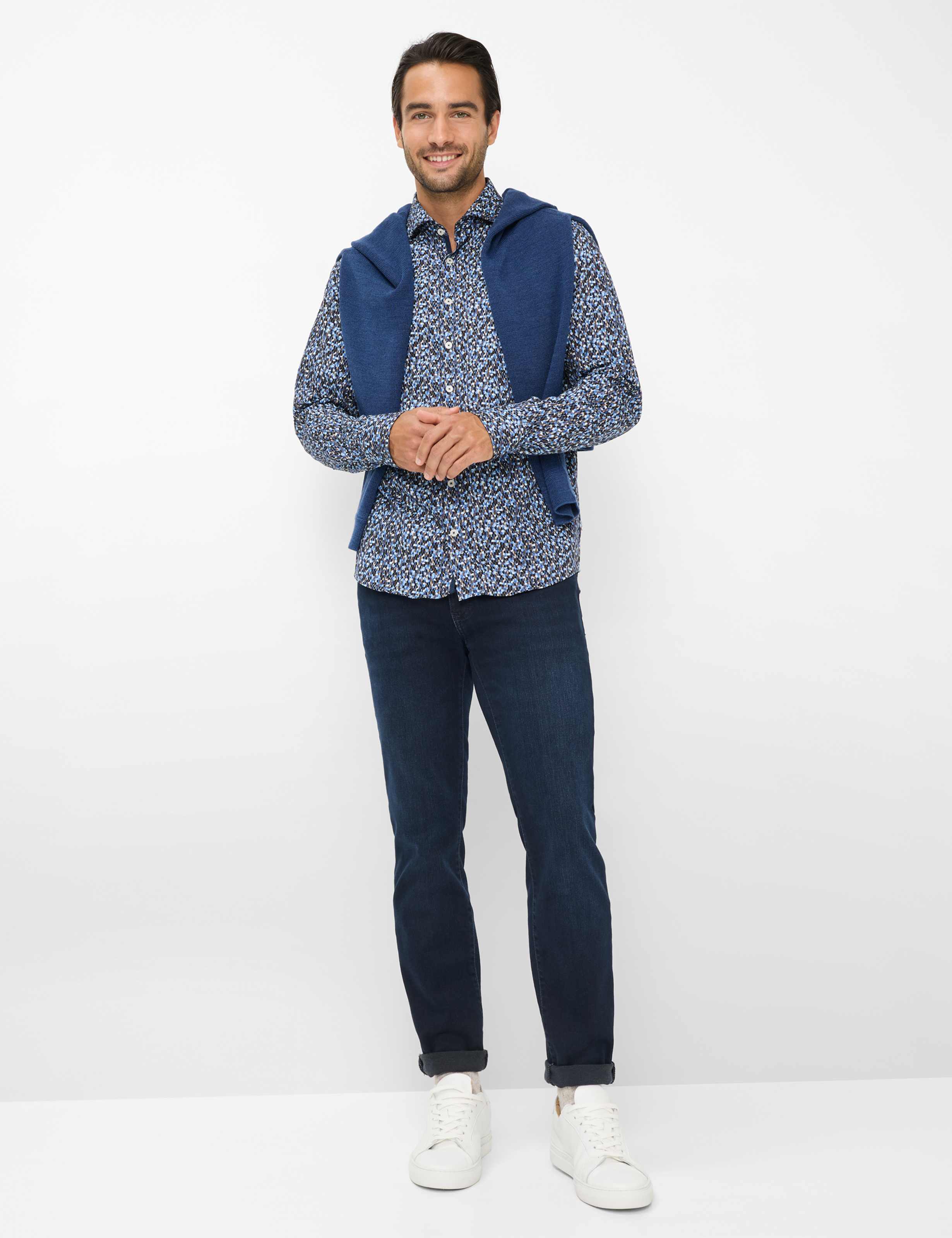Herren Style HAROLD Blau  Model Outfit
