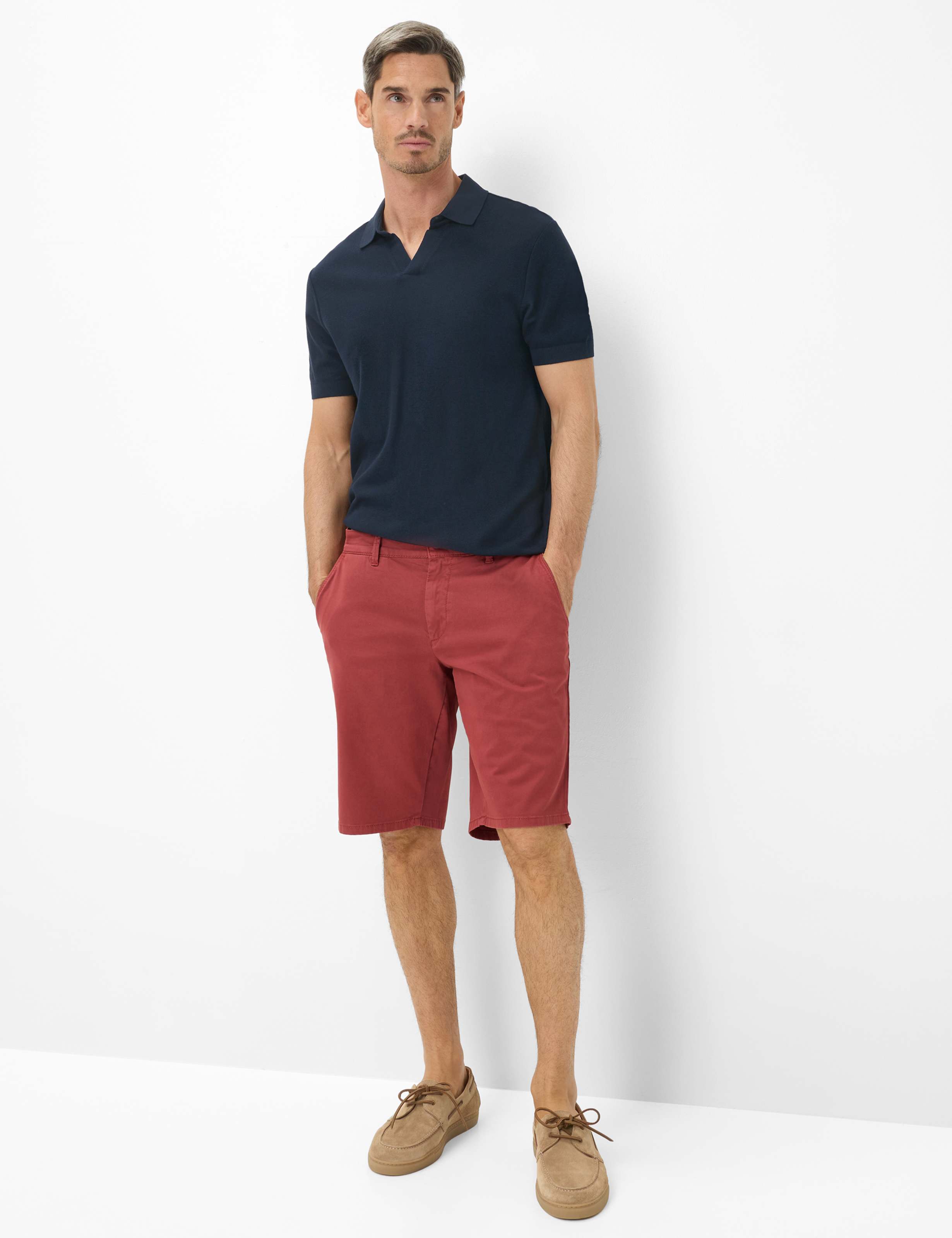 Men Style BURT Red Regular Fit Model Outfit