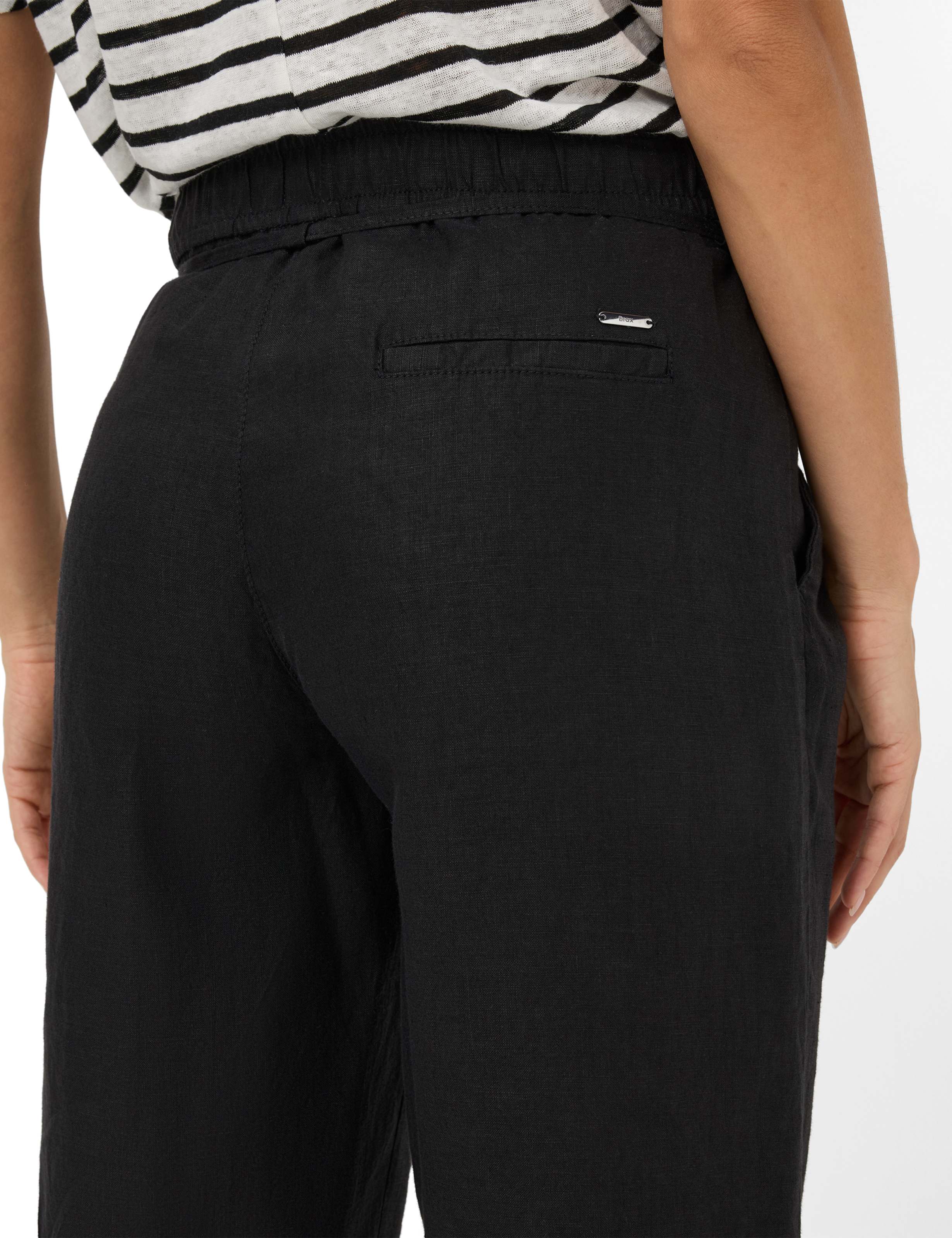 Women Style FARINA Black Wide Leg Detail 2