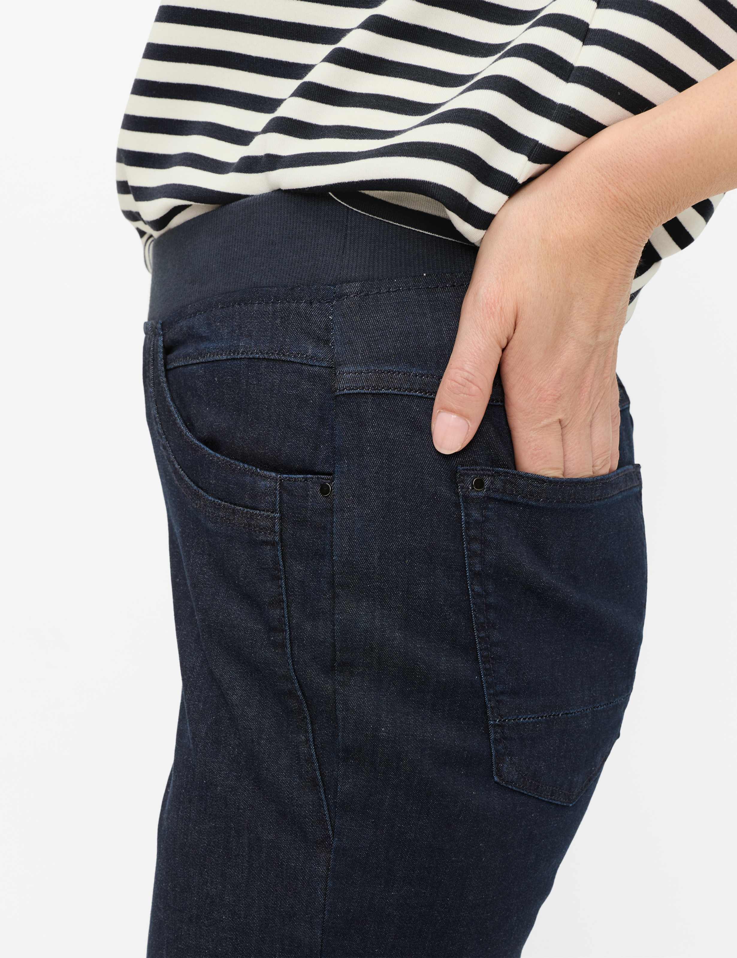 Damen Style CARINA FUN Denim Dunkelblau Comfort Plus Fit Detail 2