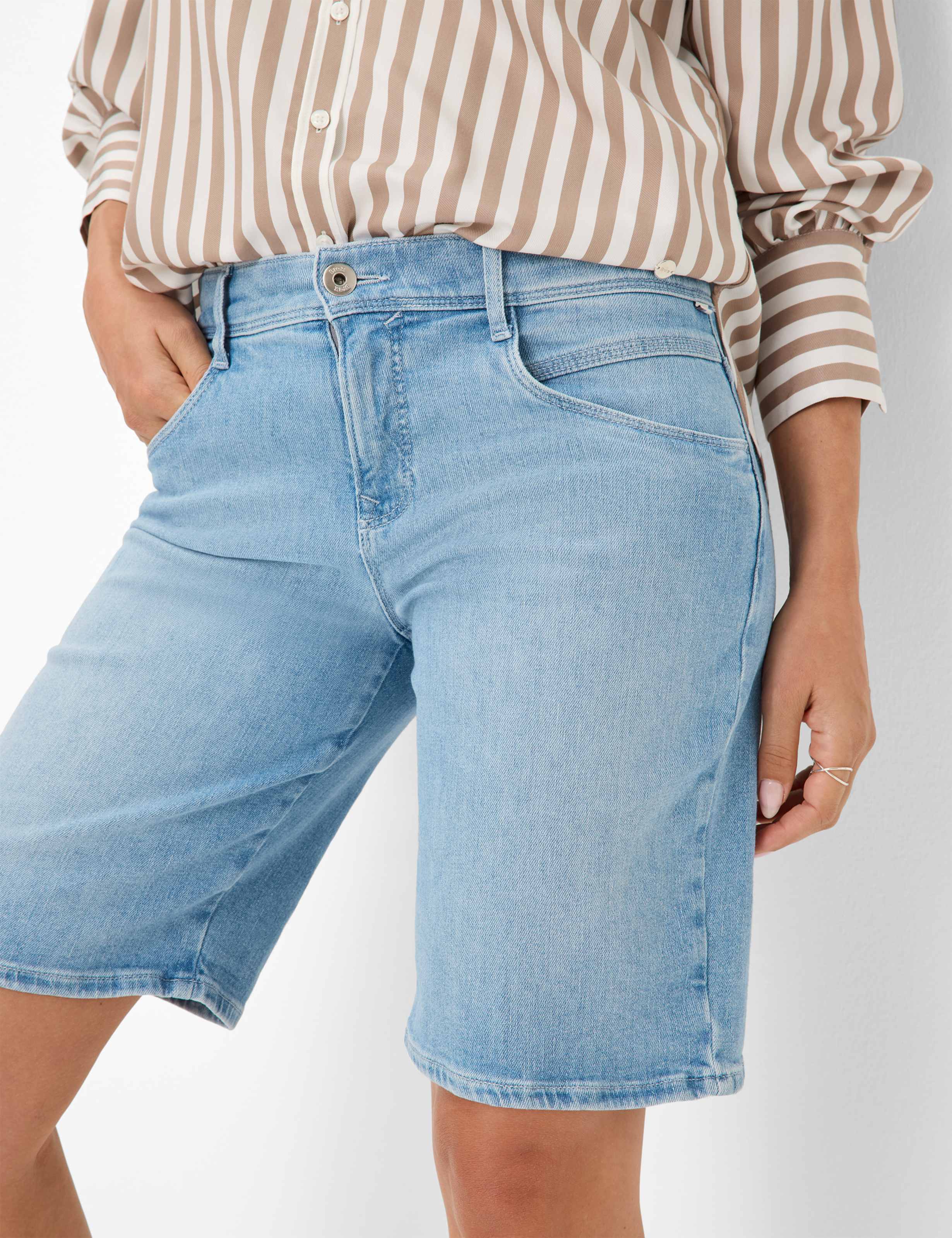 Dames Style MEL B Denim Blauw Relaxed Fit Detail 2