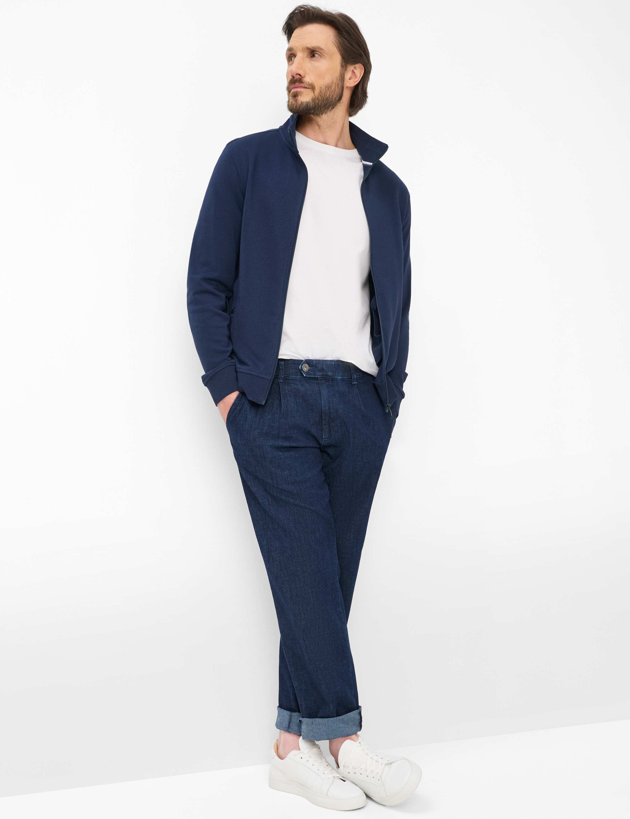 Homme Style LUIS Denim Bleu Regular Fit Tenue du mannequin
