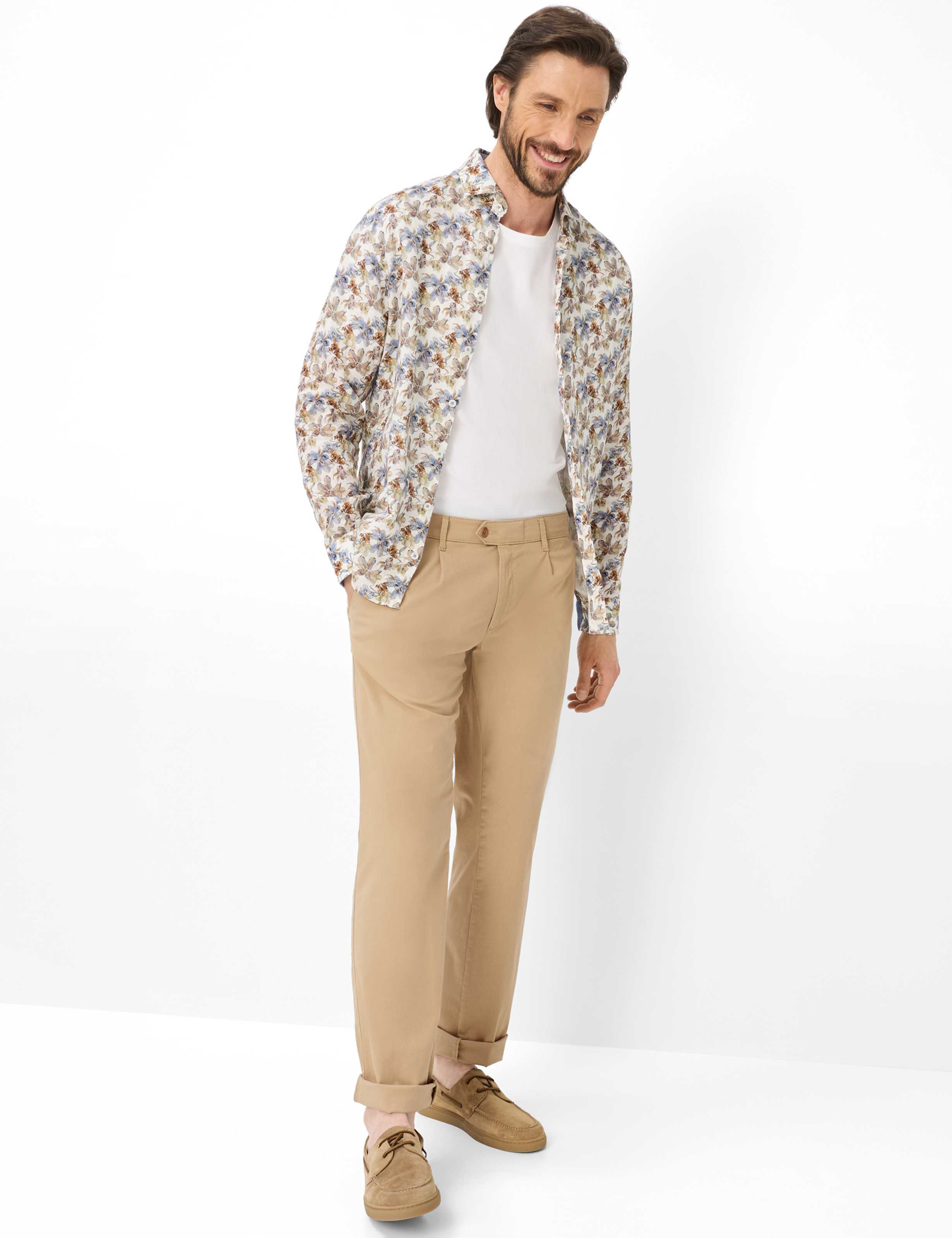 Herren Style LUIS Beige Regular Fit Model Outfit