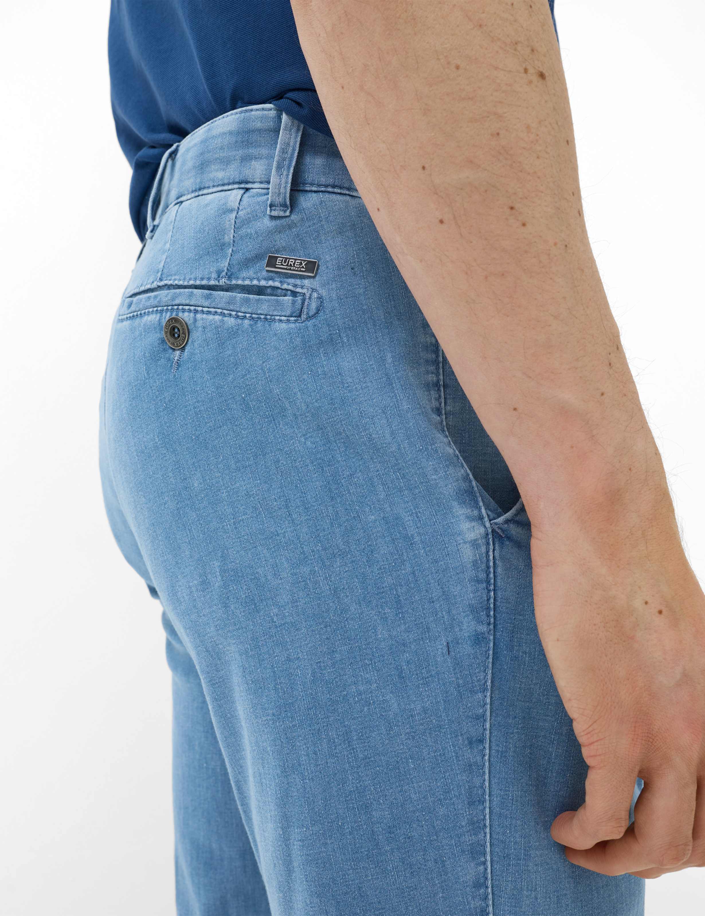 Herren Style LUIS Denim Hellblau Regular Fit Detail 2