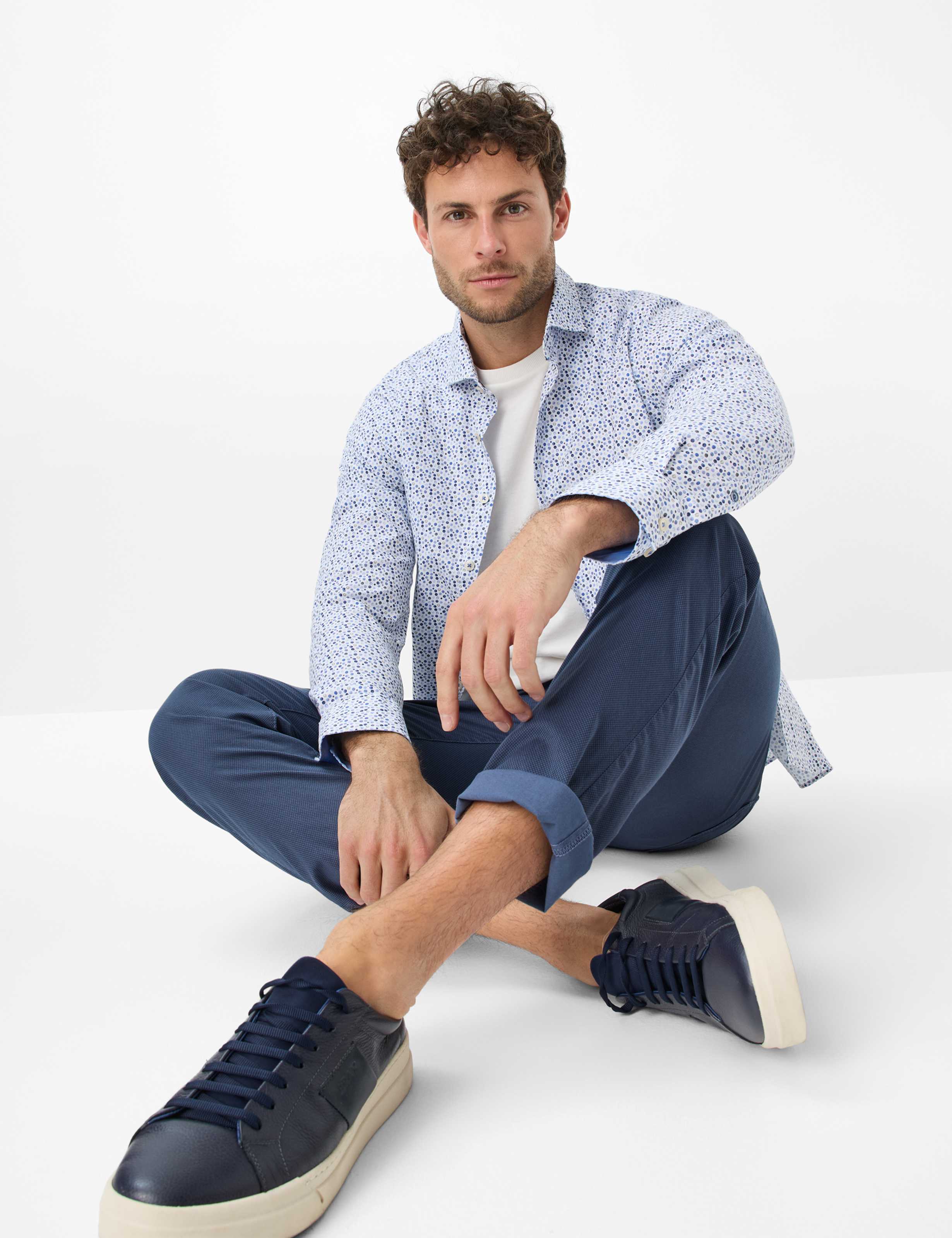 Men Style CADIZ Dark Blue Straight Fit Detail 1