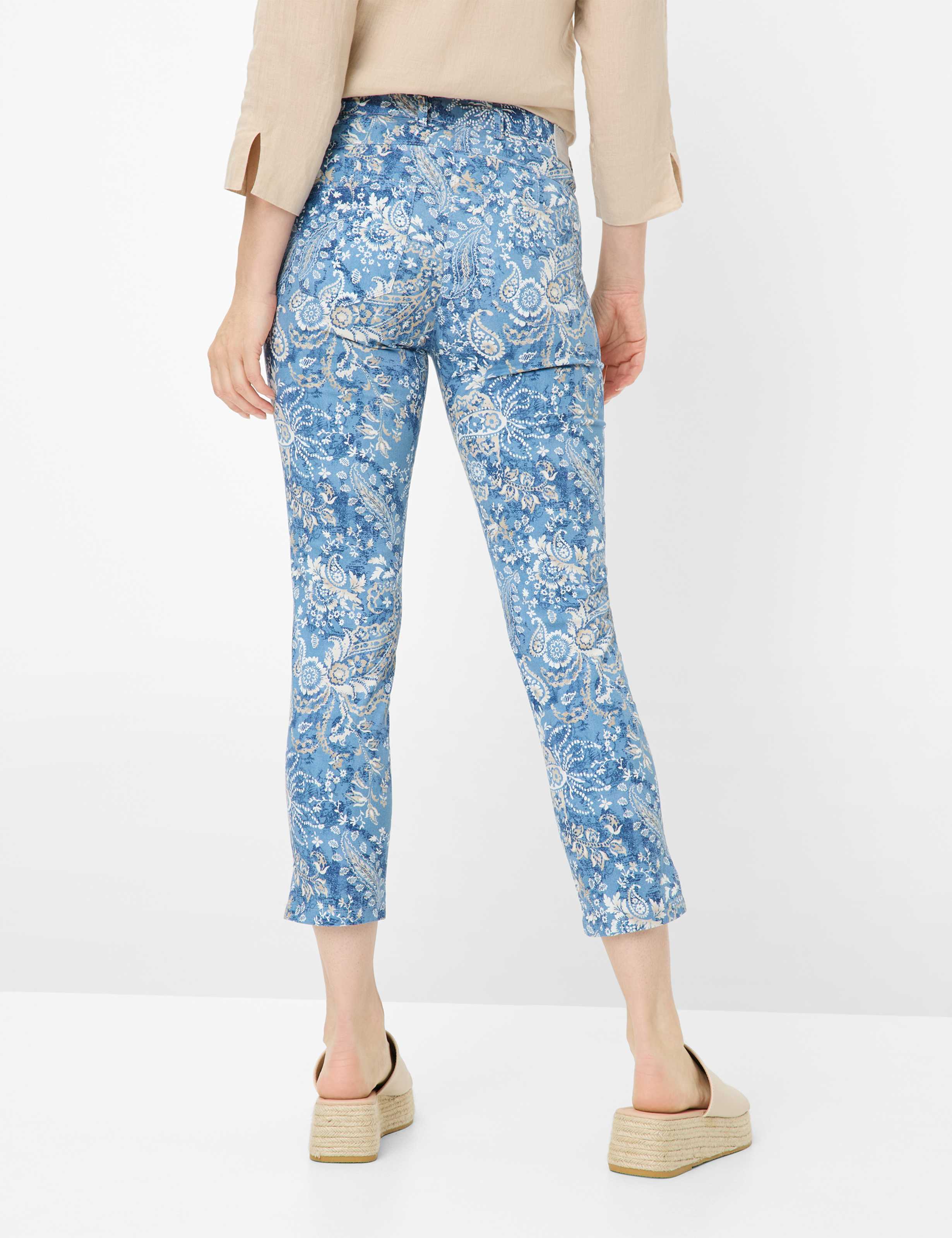 Femme Style LUCA 6/8 Bleu Super Slim Fit Dos mannequin