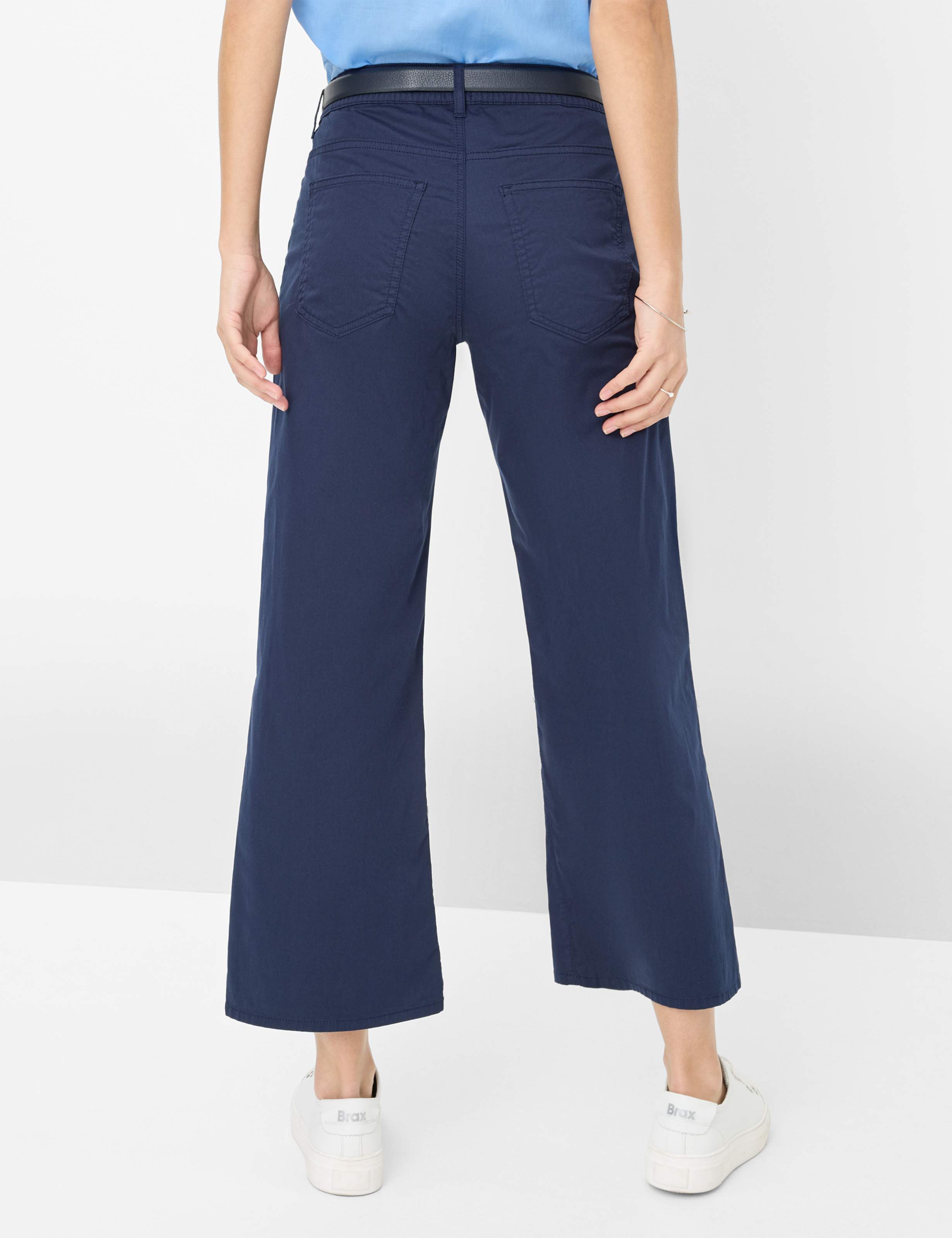 Damen Style MAINE S Dunkelblau Wide Leg Model Rueck